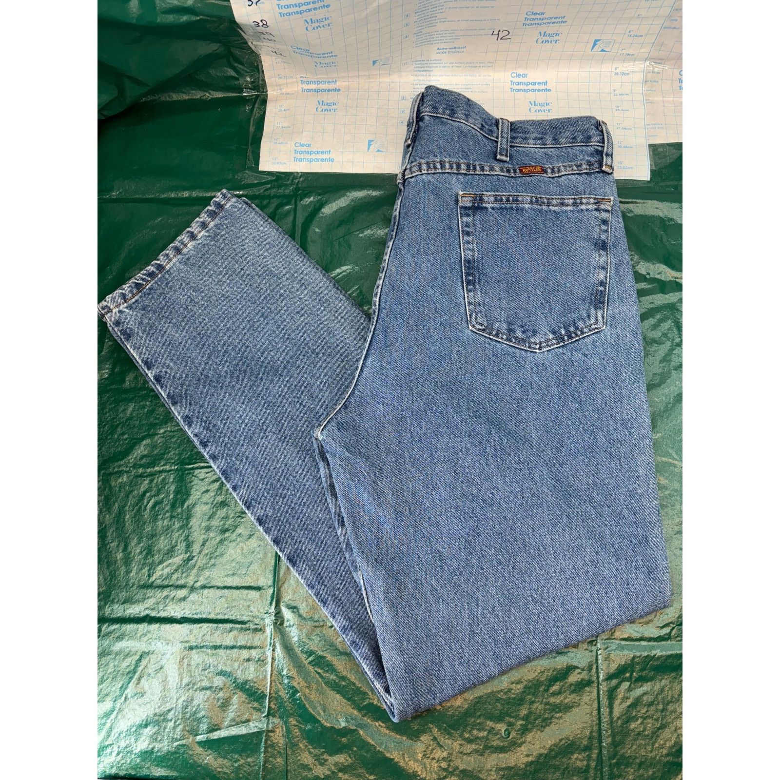 Rustler Rustler 38x34 Regular Jeans Medium Wash Vintage Workwear Size US 38 / EU 54 - 3 Thumbnail