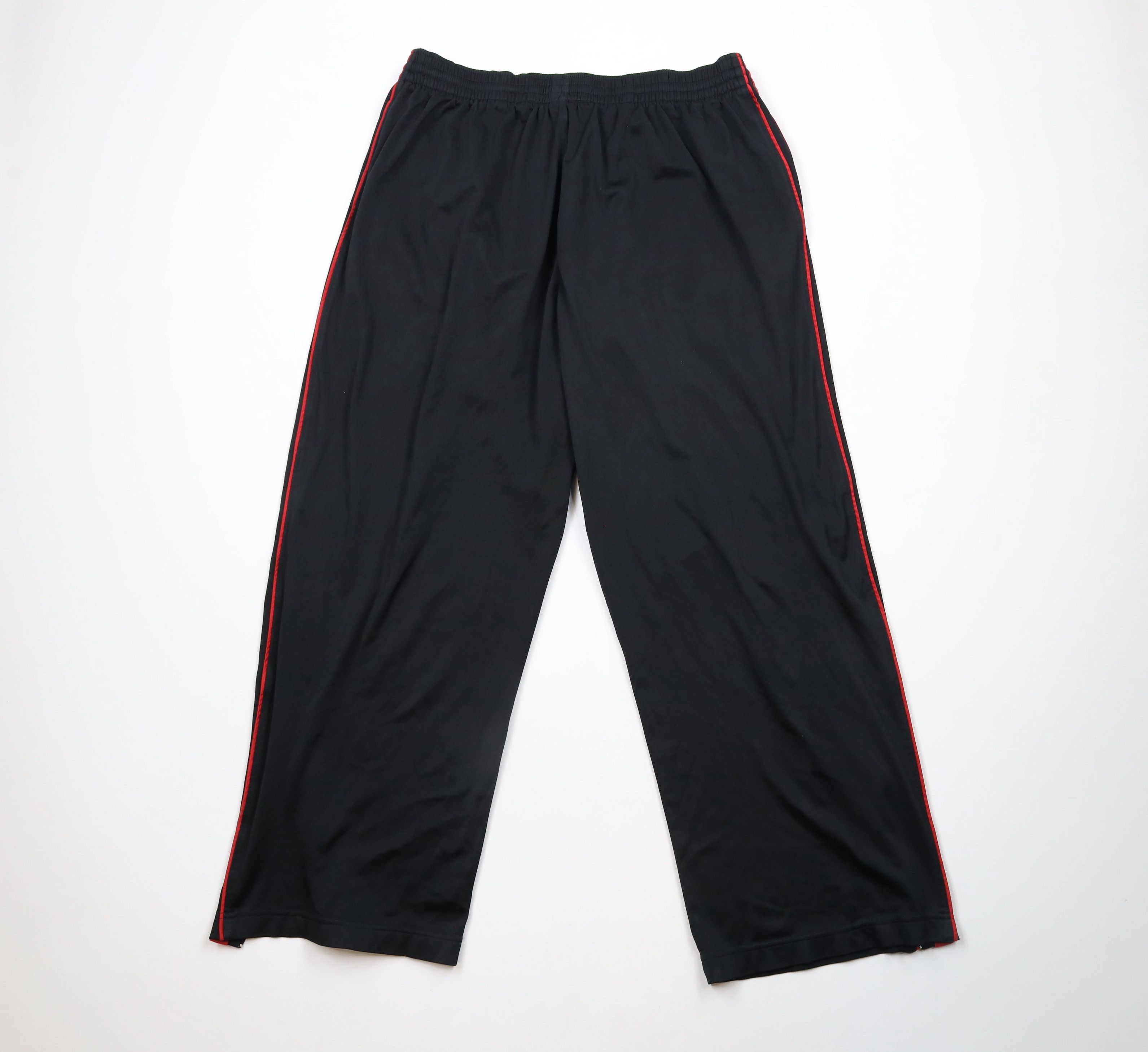 Nike × Vintage Vintage Nike Basketball Mini Swoosh Wide Leg Pants Black Size US 36 / EU 52 - 10 Thumbnail