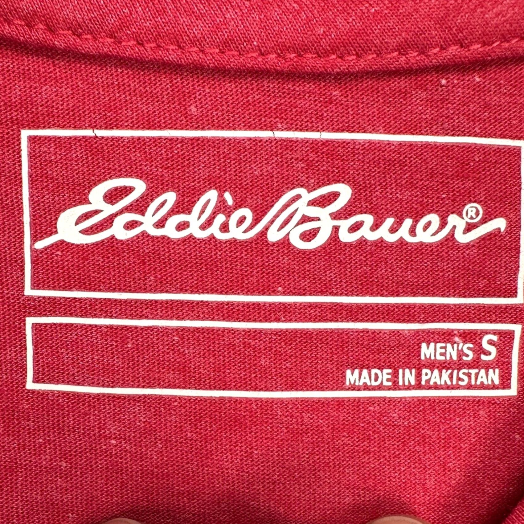Eddie Bauer Eddie Bauer Mens T-Shirt Small Red Crewneck Tee Super Soft Classic Fit Logo NEW Size US S / EU 44-46 / 1 - 4 Thumbnail