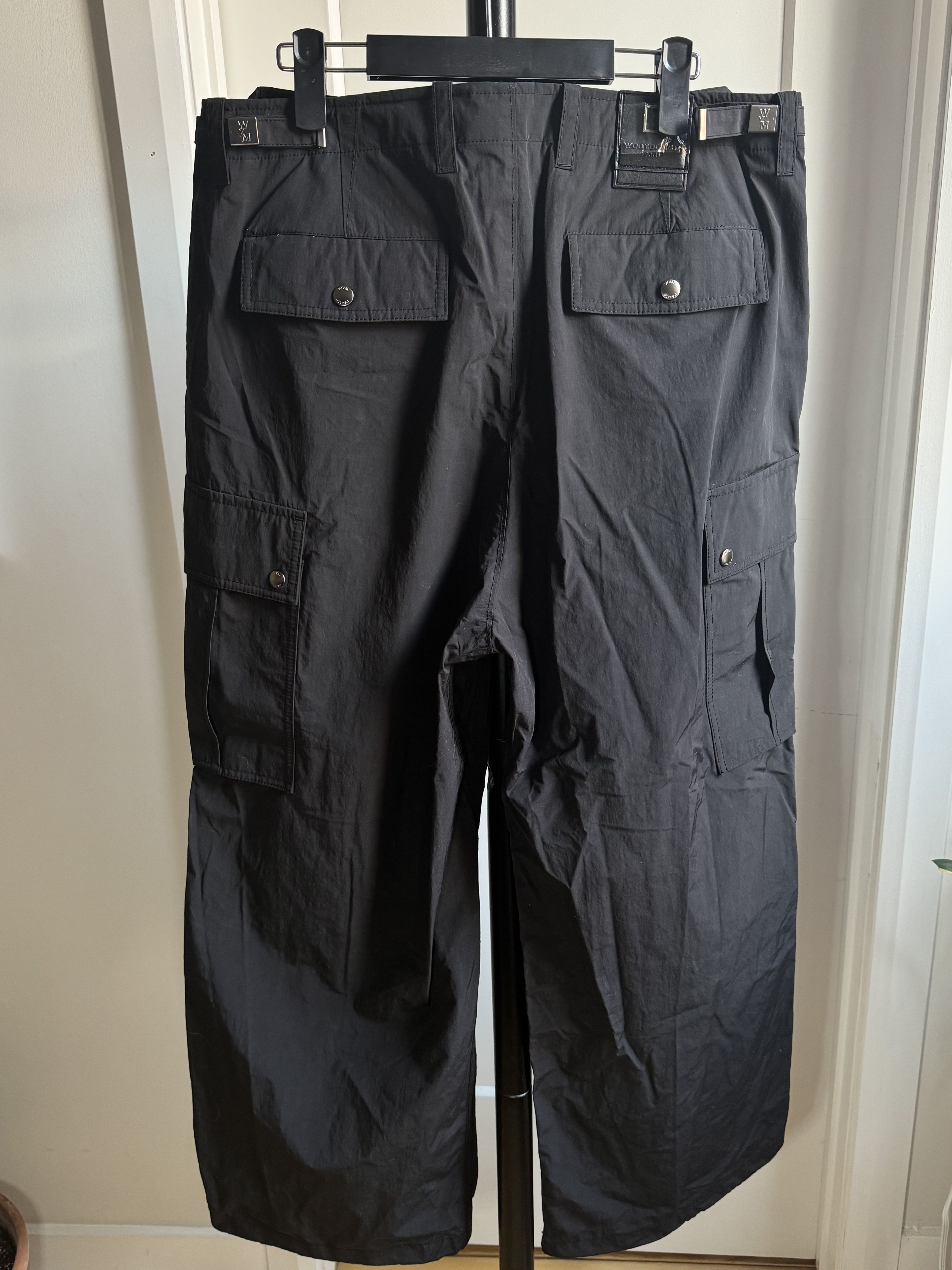 Wooyoungmi Wooyungmi Black Taffeta Cargo Pant Size US 36 / EU 52 - 4 Thumbnail