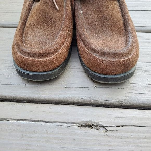 Vintage Vintage 90s y2k Bratz Brown Suede Leather Chunky Heel Boots Size US 7.5 / IT 37.5 - 5 Thumbnail