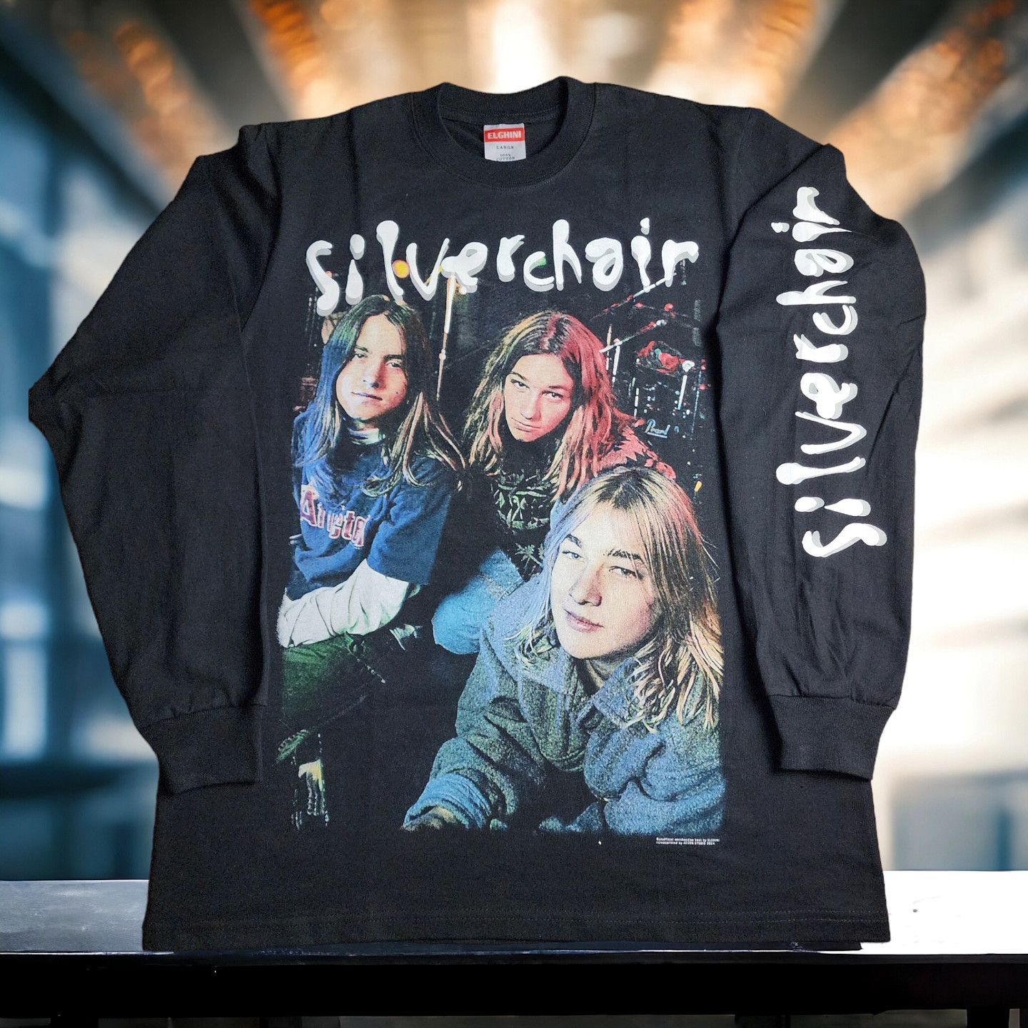 image of Band Tees Modern Boot Silverchair Frogstomp Manual Screenprint Long sleeve in Black (Size Large)