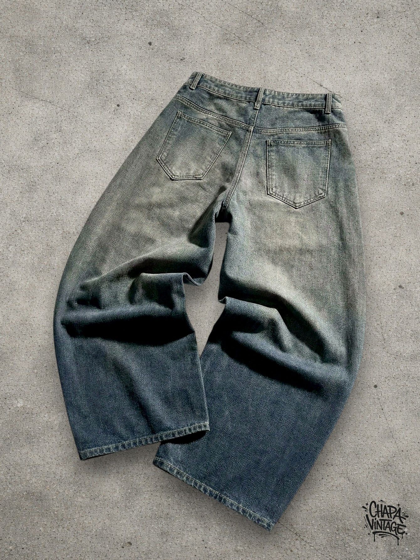 Japanese Brand Washed loose fit jeans Size US 32 / EU 48 - 2 Thumbnail