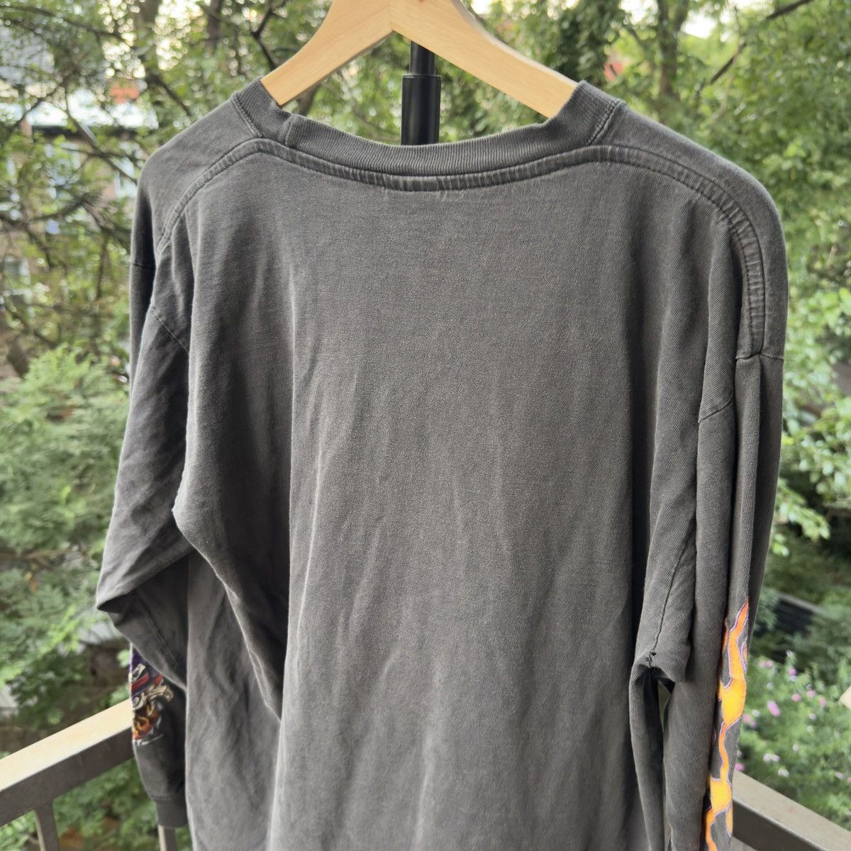 Vintage Thrashed Faded Distressed Flame Shirt ERD Grunge Chrome Size US L / EU 52-54 / 3 - 7 Thumbnail