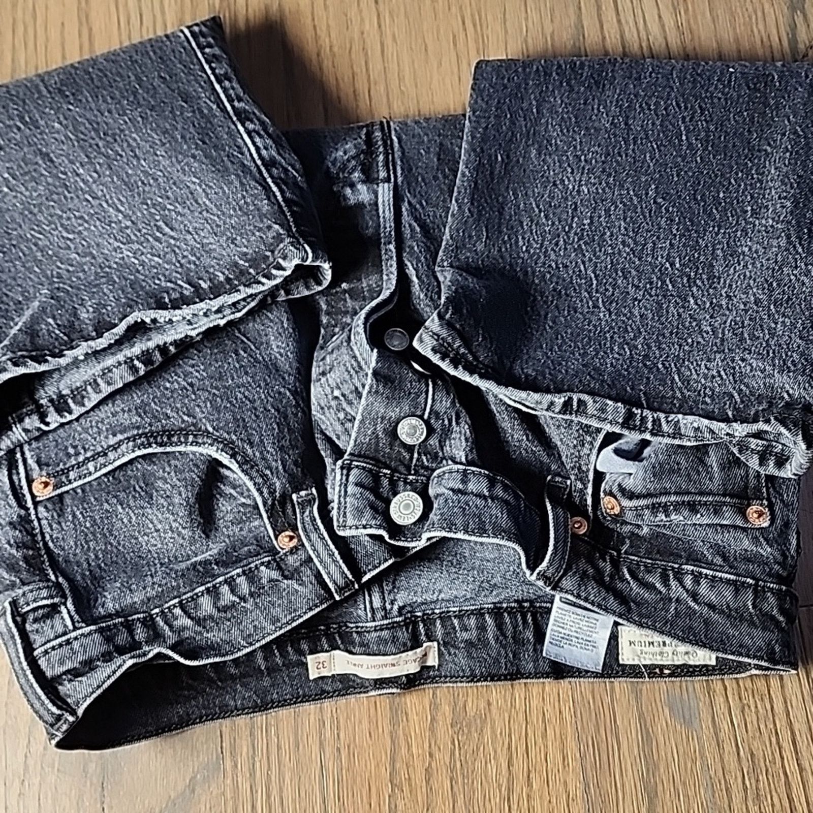 Levi's Levi's Men's Straight Jeans in Charcoal Size US 32 / EU 48 - 8 Thumbnail