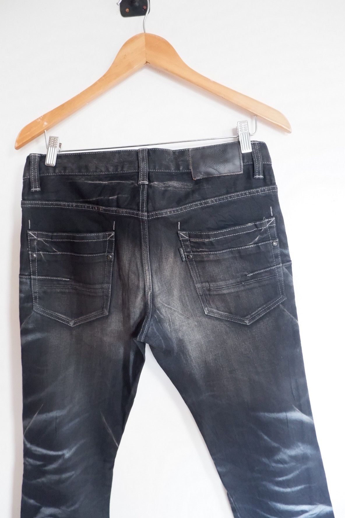 Tornado Mart Tornado Mart - Vkei Silver Clawed Marks Flared Jeans Size US 30 / EU 46 - 4 Thumbnail