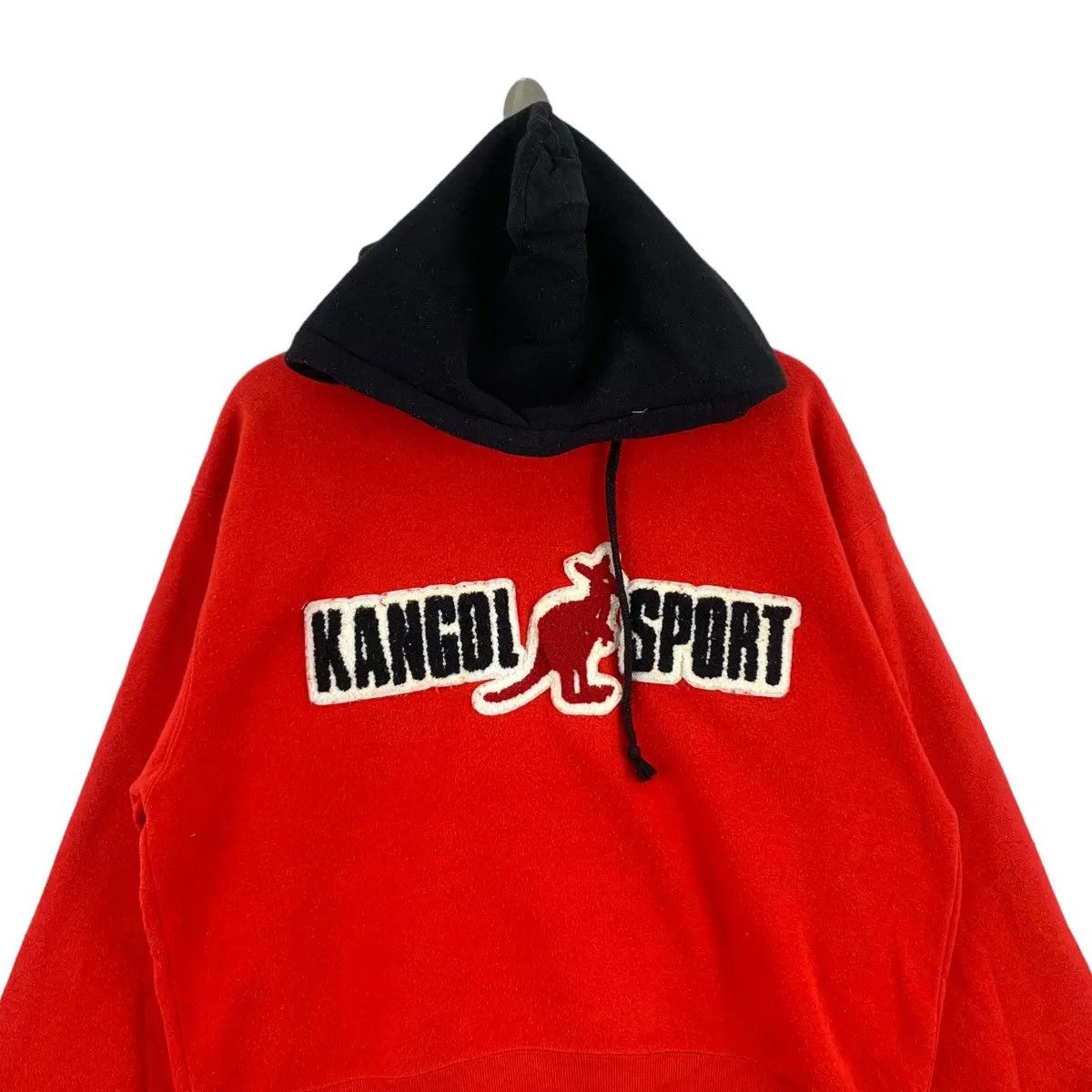 Kangol Vtg KANGOL SPORT ENGLAND Center Big Logo Red Hoodie Size XL / US 12-14 / IT 48-50 - 3 Thumbnail