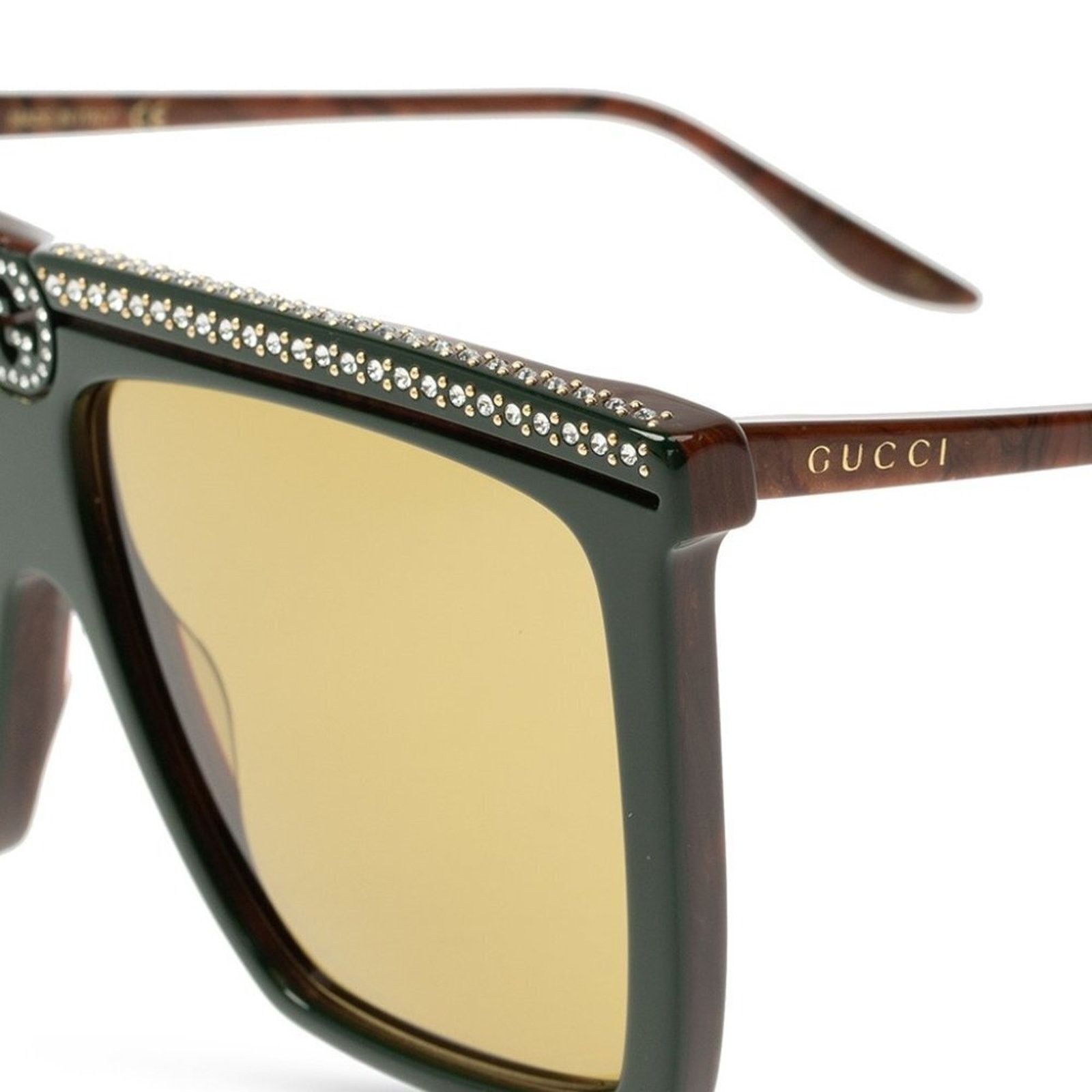 Gucci NWT GUCCI GG0733S-005 Crystal Embellished(GG0733S-005-62) Size ONE SIZE - 11 Thumbnail