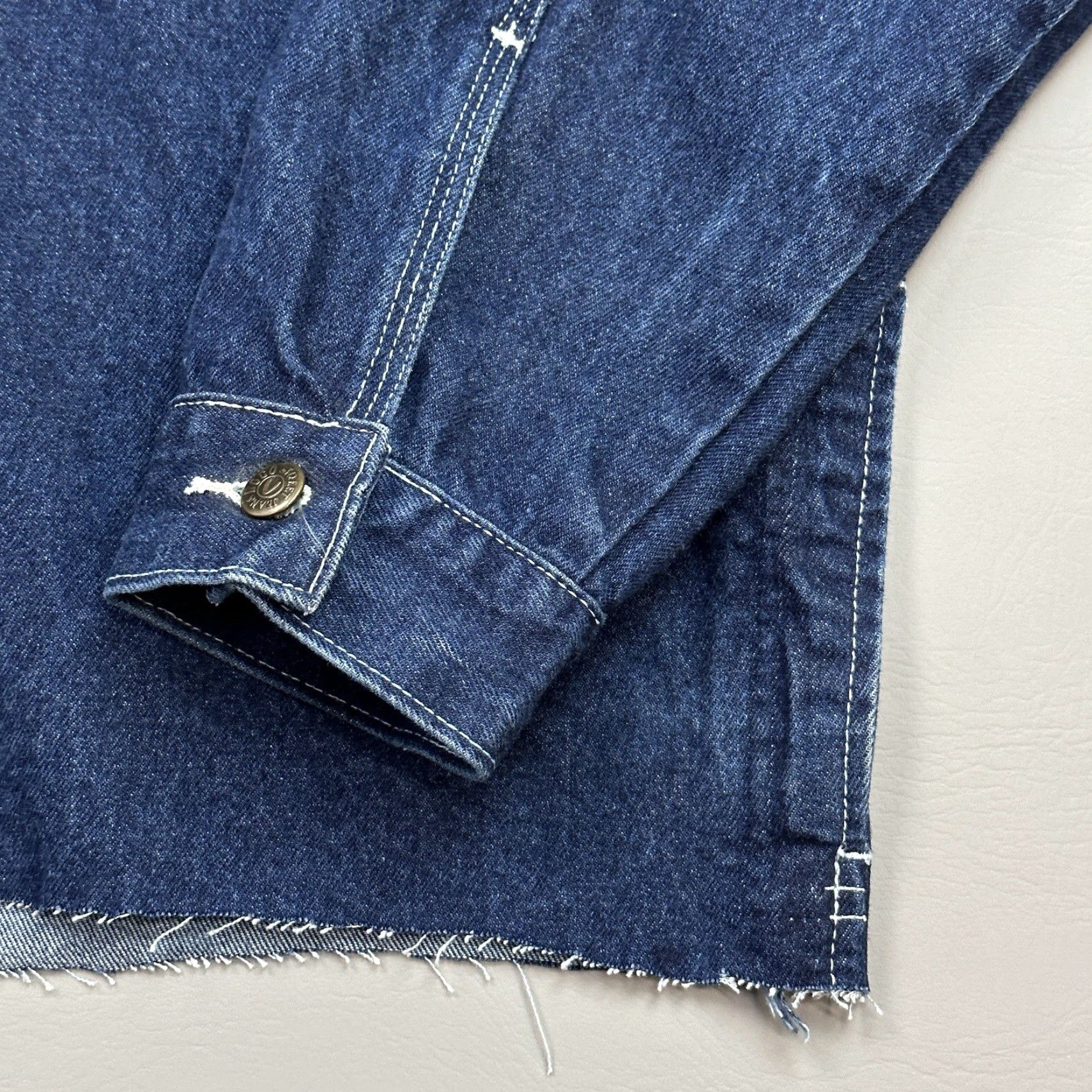 Denime Vintage Loco Street Gear Jacket Mens XL Dark Denim Hip Hop Street Wear 90s Y2K Size US XL / EU 56 / 4 - 2 Thumbnail