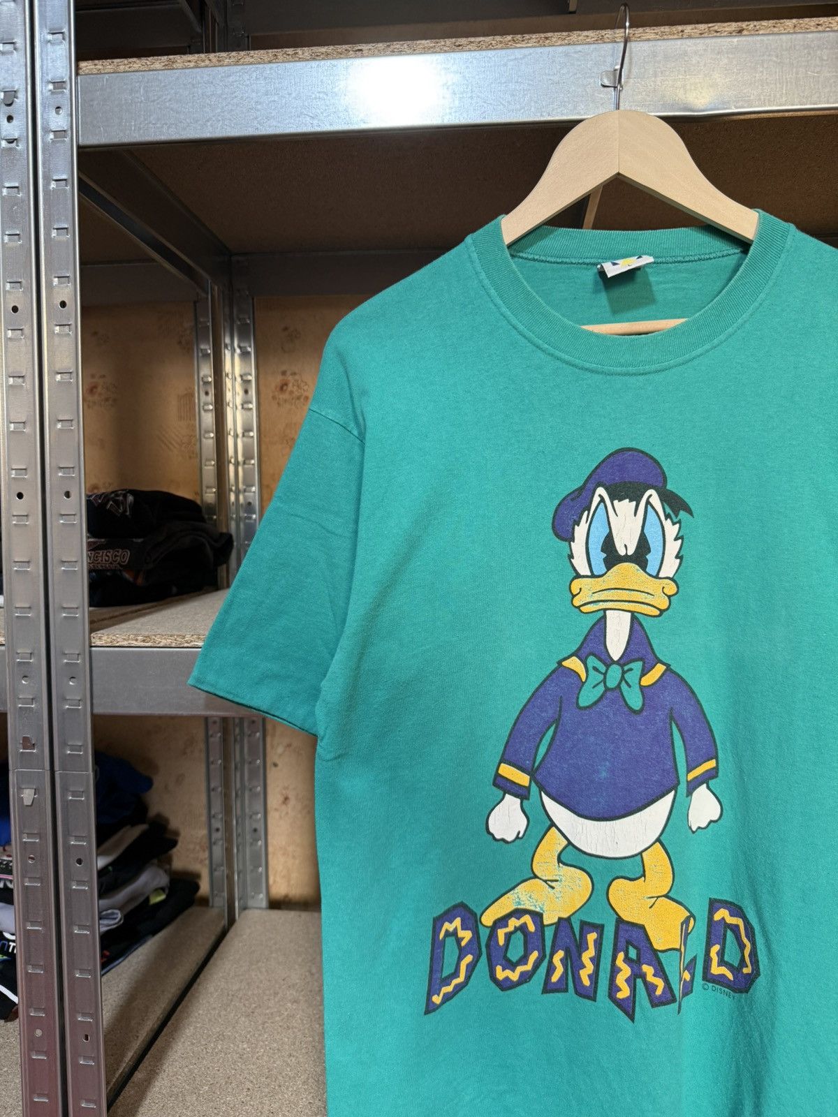 Disney × Vintage Vintage 90s Donald Duck Cartton made in USA t-shirt Y2K Hype Size US L / EU 52-54 / 3 - 3 Thumbnail