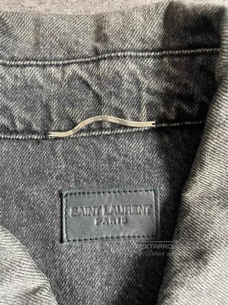 Saint Laurent Paris Saint Laurent Paris Water-washed Gradient Gray Back Lightn Size US XS / EU 42 / 0 - 3 Thumbnail