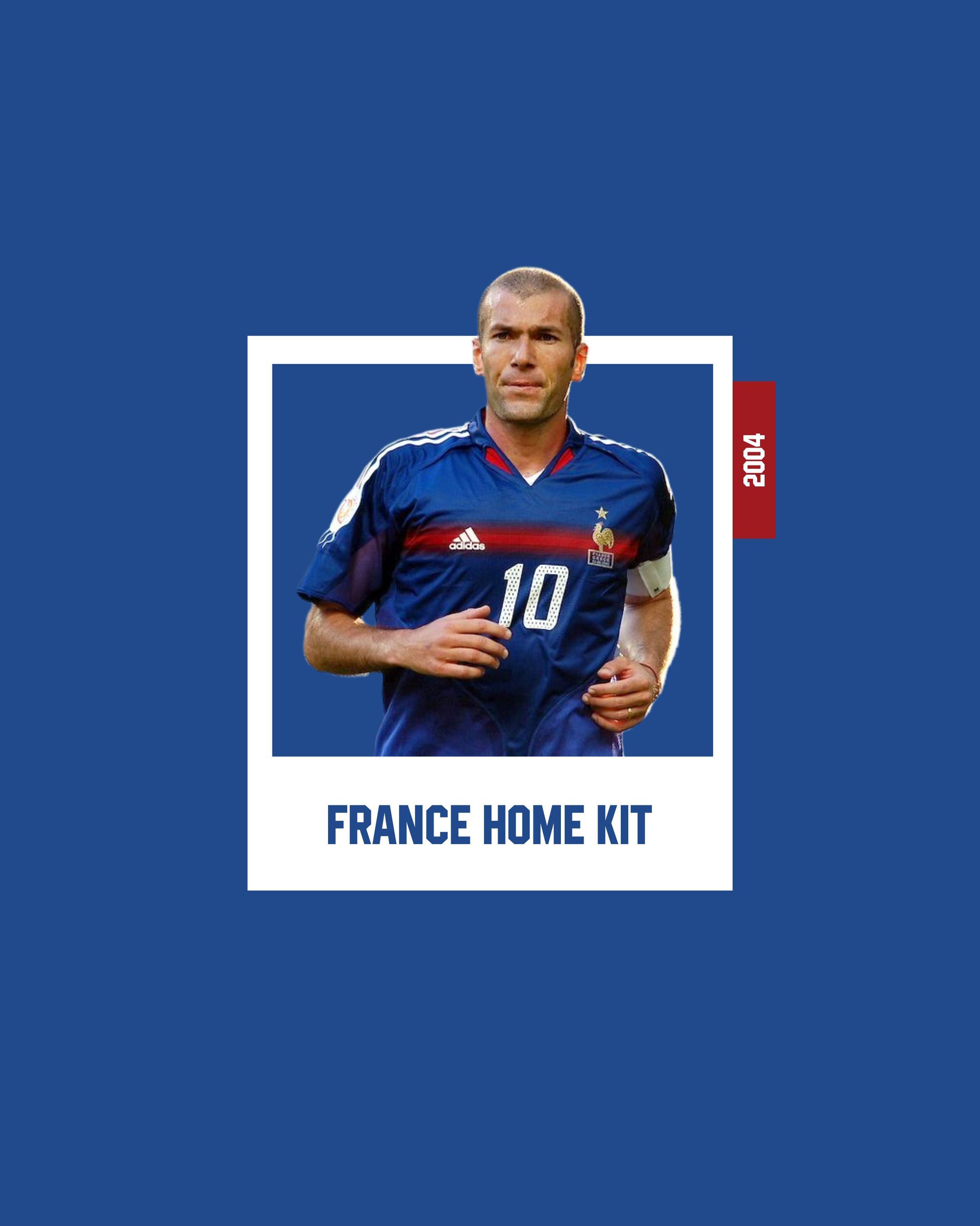 Adidas France Home Kit 2004 Size US XL / EU 56 / 4 - 10 Thumbnail