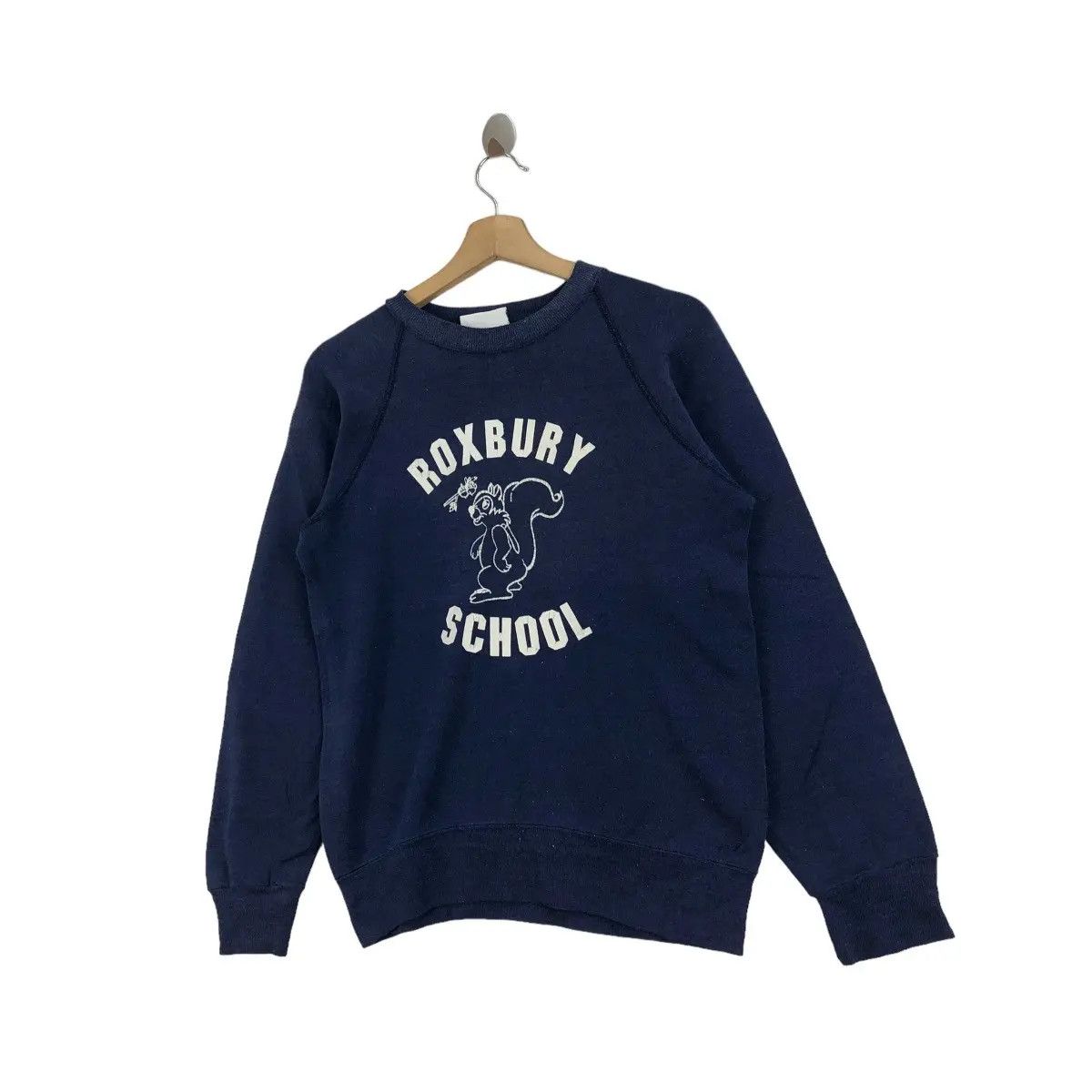 Vintage Vtg 90’ BASSET WALKER Roxbury School Sweatshirt Collegiate Size S / US 4 / IT 40 - 4 Thumbnail