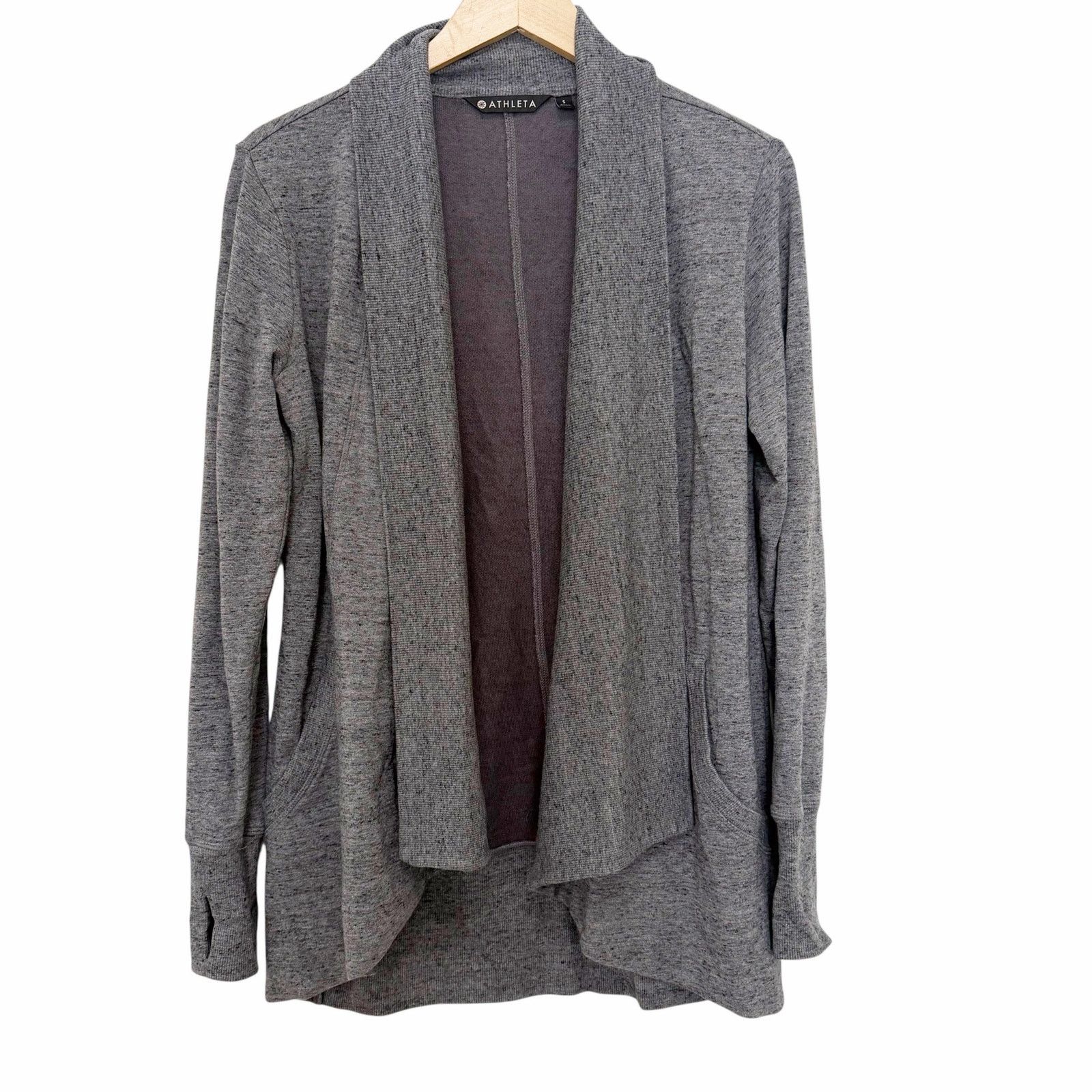 Athleta Athleta Gray Pranayama Wrap Cardigan Sz S Size S / US 4 / IT 40 - 1 Thumbnail