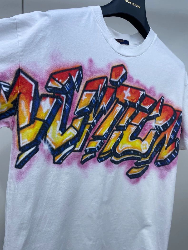 Louis Vuitton Louis Vuitton Flame Graffiti Letter Short Sleeve T-Shirt Size US XS / EU 42 / 0 - 4 Thumbnail