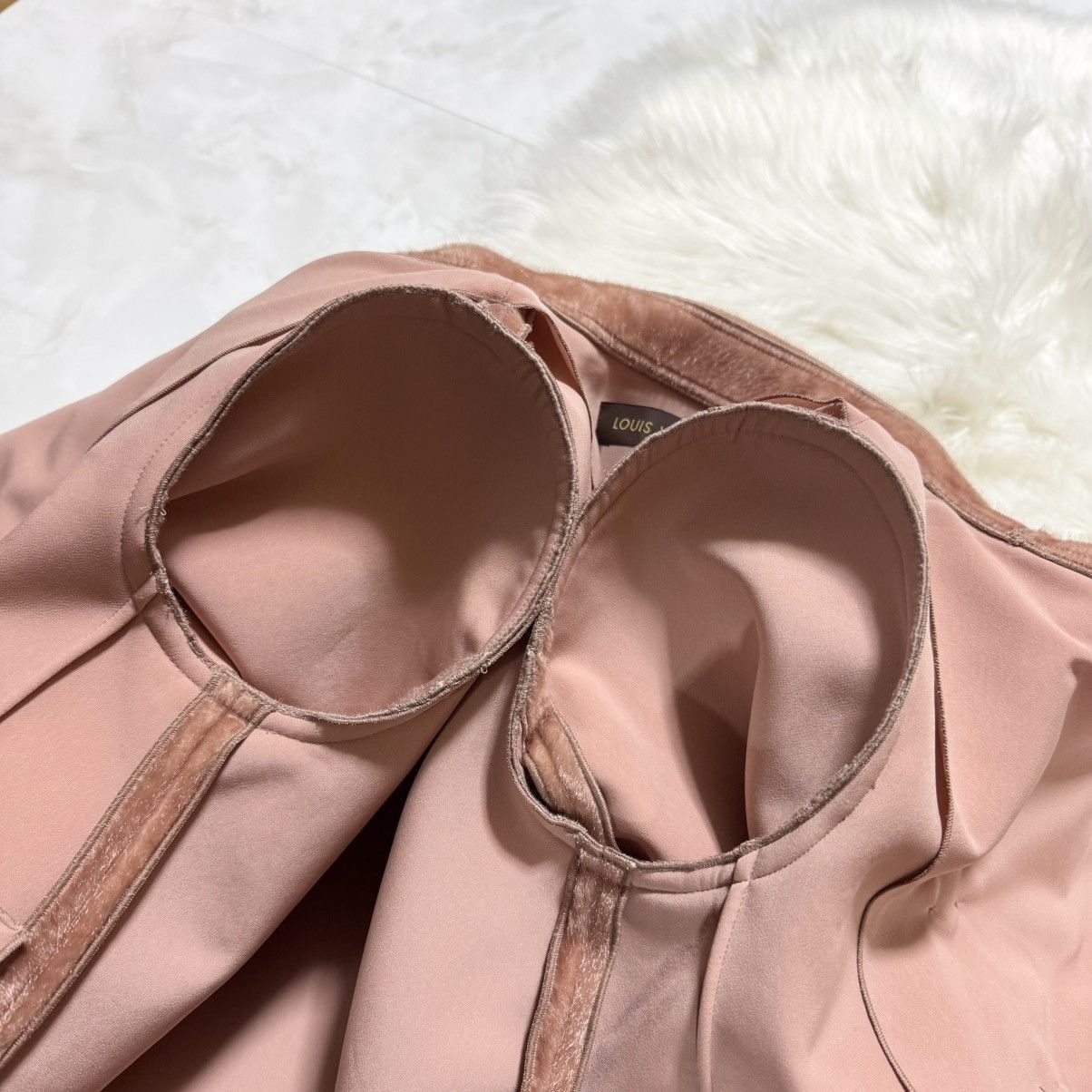 Louis Vuitton Louis Vuitton fur double jacket 34 pink brown Size XS / US 0-2 / IT 36-38 - 9 Thumbnail