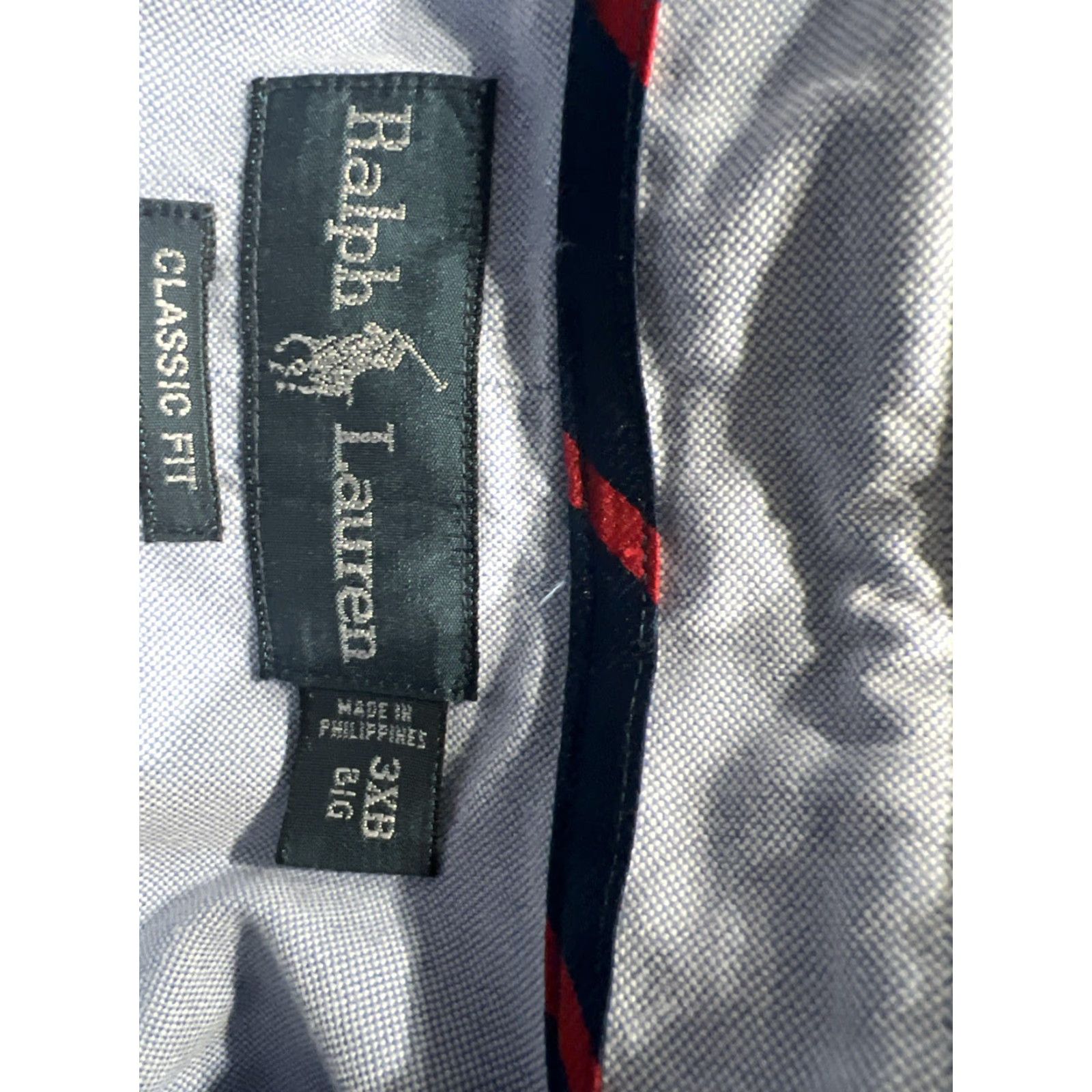 Ralph Lauren Ralph Lauren Button-Down Shirt Mens 3XB Blue Short Sleeve Flesh Pony Size US XXL / EU 58 / 5 - 7 Thumbnail