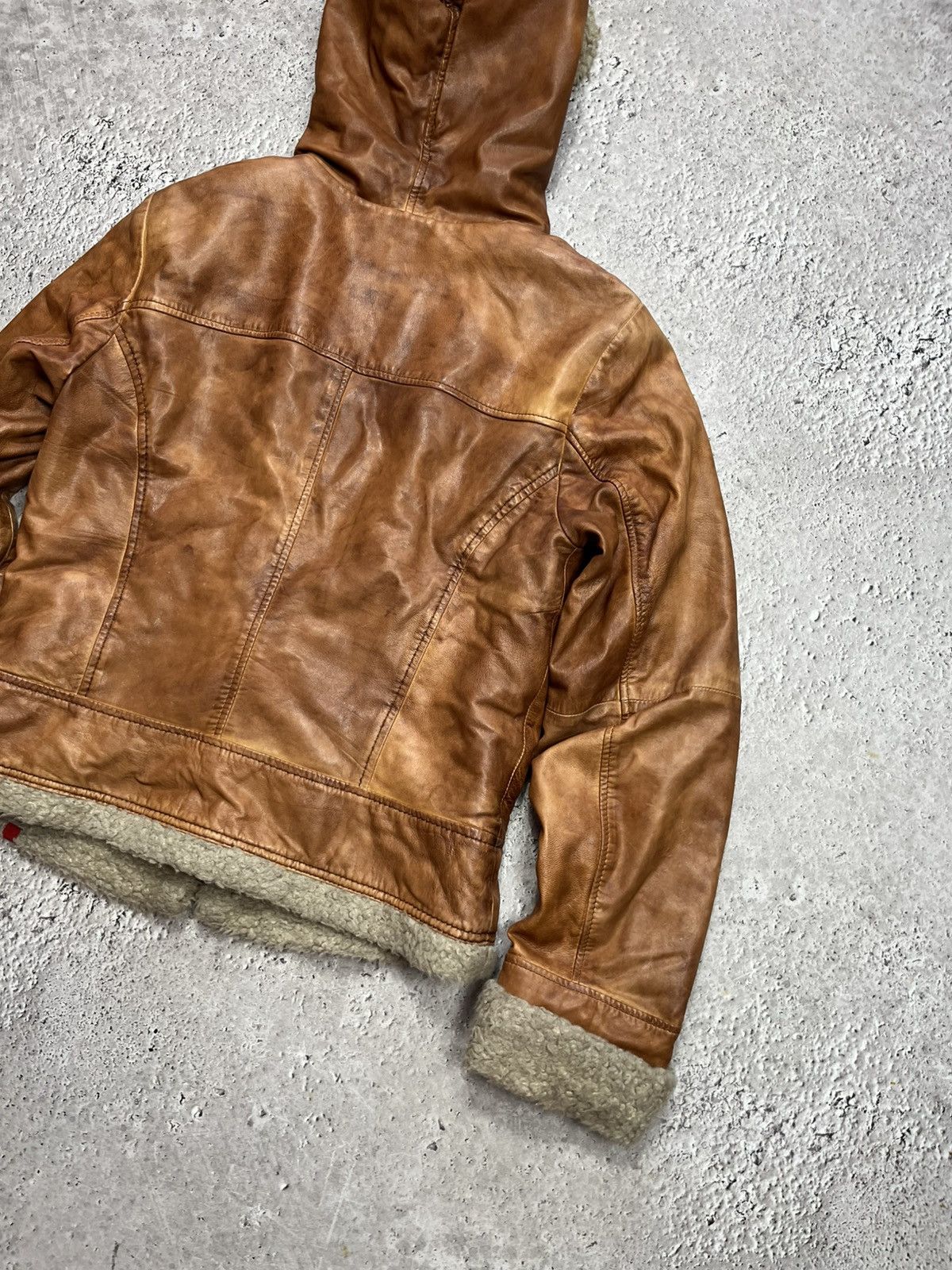 Other Avant Garde Faux Shearling Leather Jacket Womens L Size L / US 10 / IT 46 - 16 Thumbnail