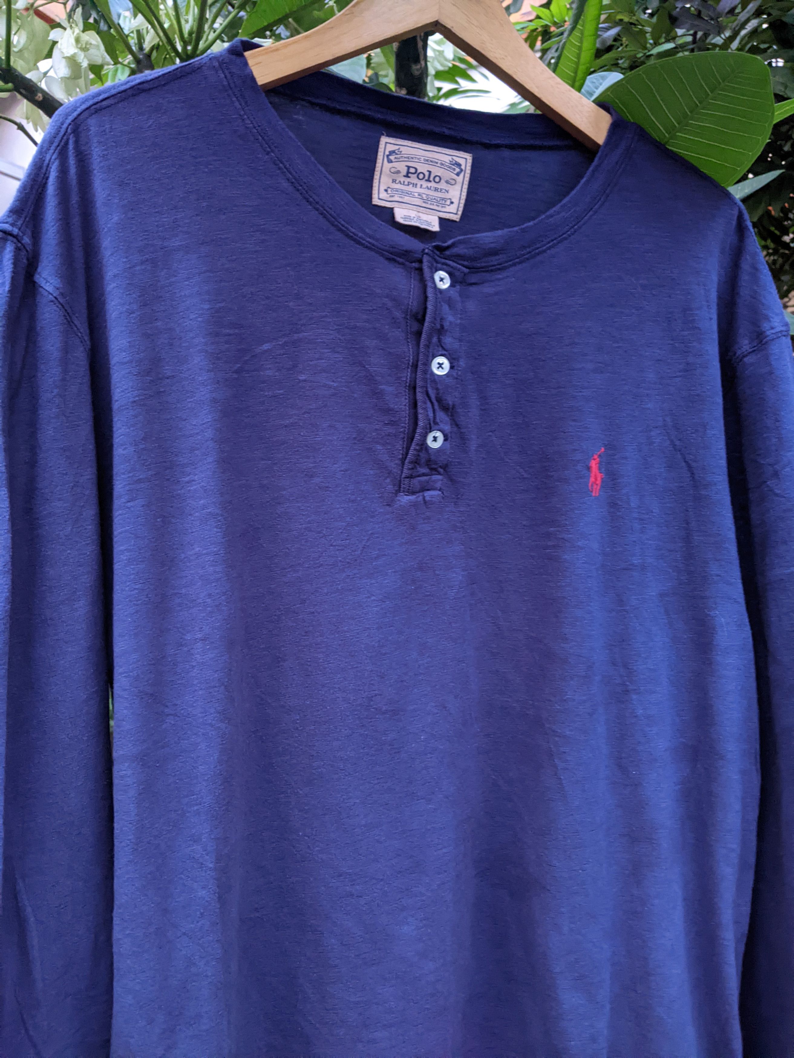 Polo Ralph Lauren Slub Henley Shirt Size US L / EU 52-54 / 3 - 4 Thumbnail