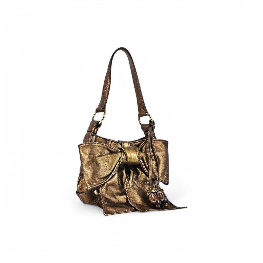 Yves Saint Laurent Yves Saint Laurent - Ribbon Handbag Leather Shoulder Bag Size ONE SIZE - 1 Thumbnail