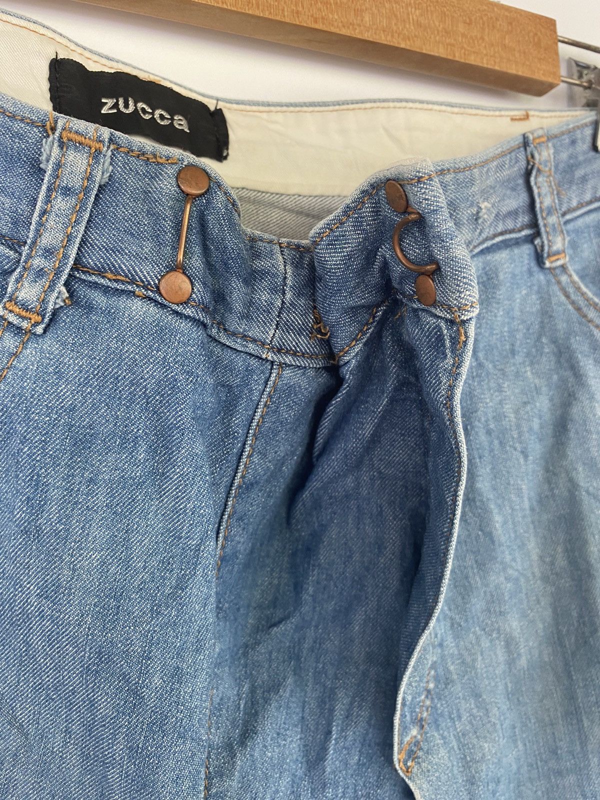 Issey Miyake × Japanese Brand × Zucca ZUCCA Issey Miyake Japanese Denim Women’s Blue Jeans Size 30" / US 8 / IT 44 - 8 Thumbnail