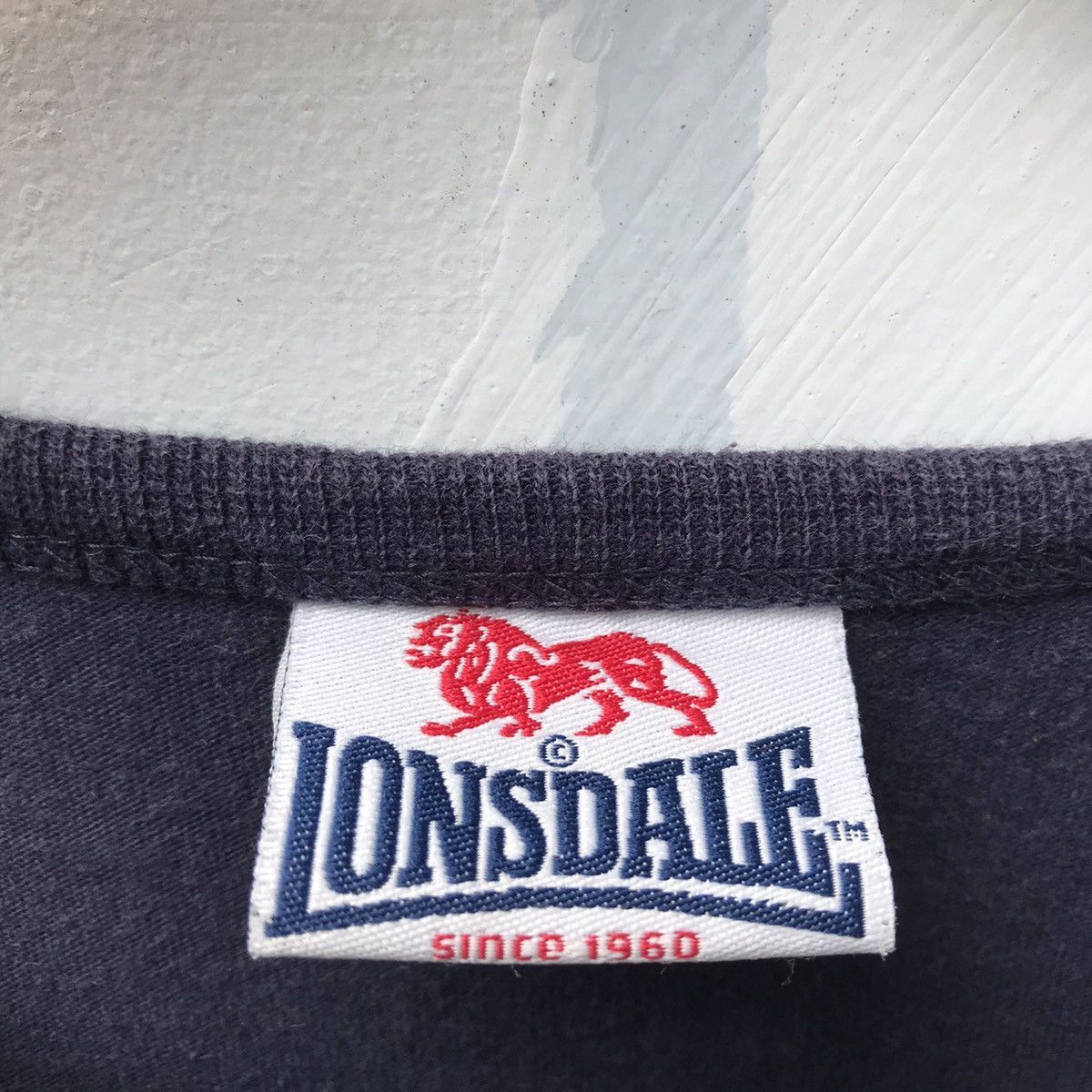 Lonsdale × Other UK × Vintage Lonsdale london Ringer tee tshirt colour navy blue size L Size US M / EU 48-50 / 2 - 7 Thumbnail
