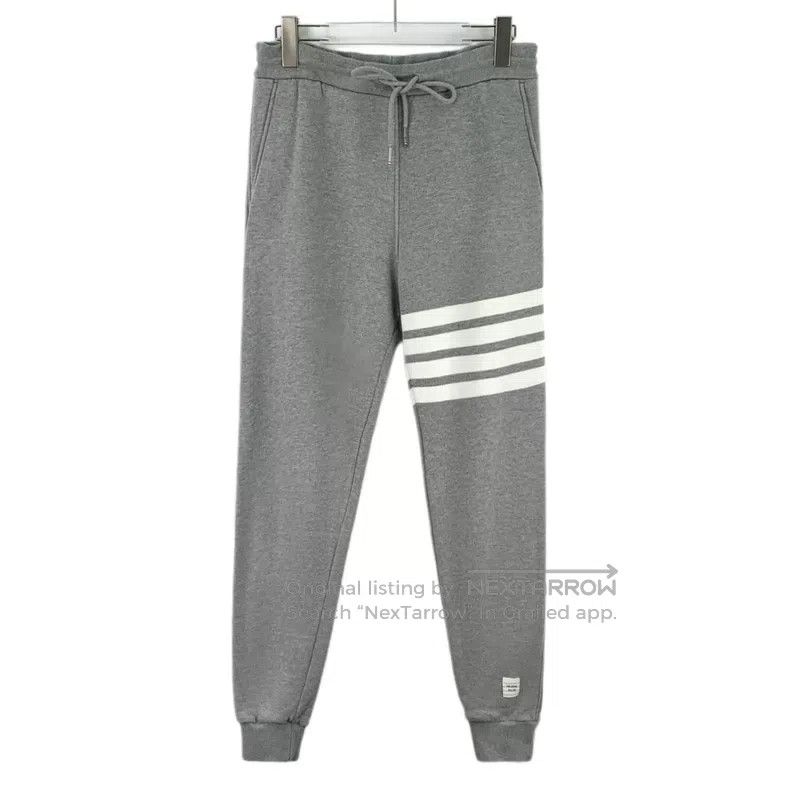 Thom Browne Thom Browne size 2 Gray classic cotton drawstring casual pa Size US 32 / EU 48 - 1 Thumbnail