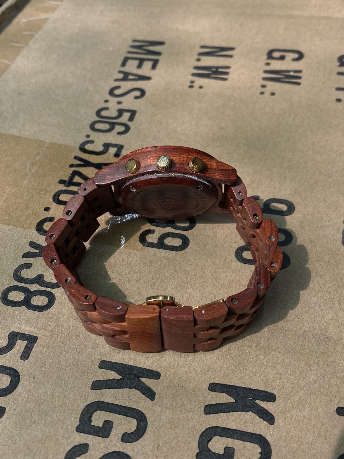 Jewelry × Vintage AB AETERNO Wooden Chronograph Watch Italian Design Size ONE SIZE - 3 Thumbnail