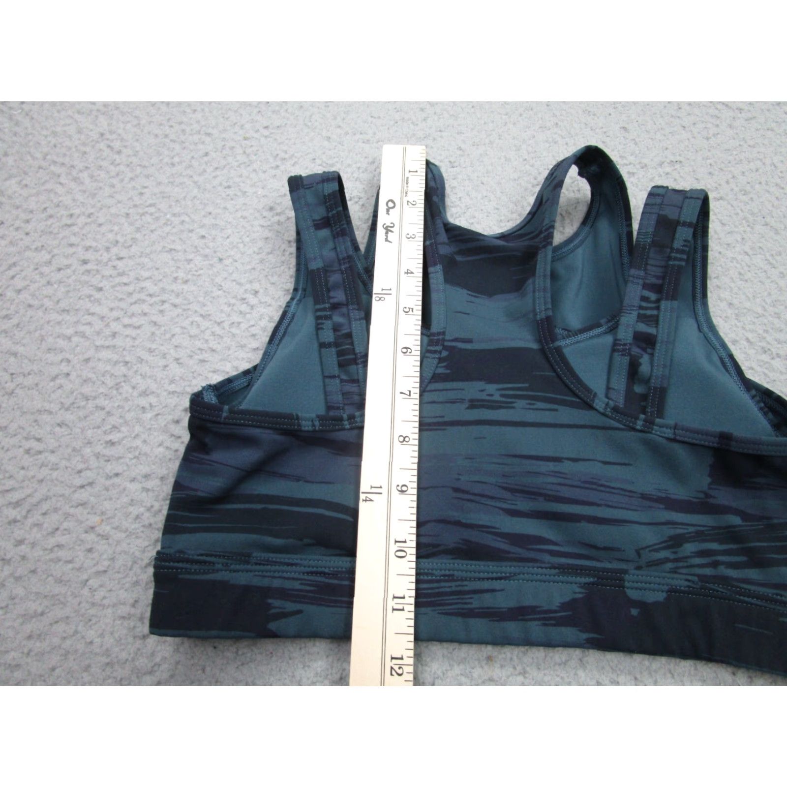 Vintage Alphalete Sports Bra Women XS Blue Padded High Support Wireless Camouflage Size ONE SIZE - 7 Thumbnail