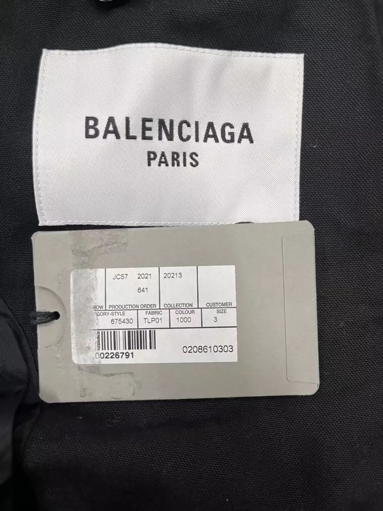 Balenciaga Balenciaga Solid One-Button Casual Long-Sleeve Blazer Size US L / EU 52-54 / 3 - 5 Thumbnail
