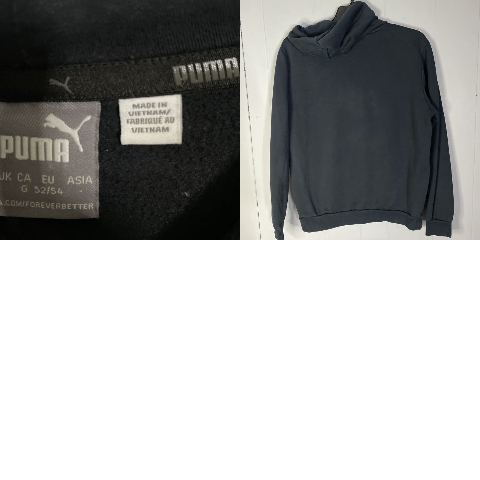 Puma Puma Forever Better Hoodie Large Pullover Hooded Black Logo Graphic Print Athletic Casual Unisex Adults L Size US L / EU 52-54 / 3 - 8 Thumbnail