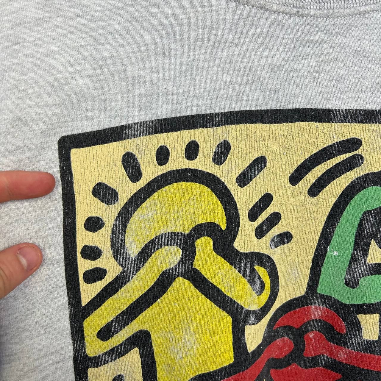Keith Haring Vintage Kaith Haring Designer 90s rare streetwear sweatshirt Size US L / EU 52-54 / 3 - 4 Thumbnail