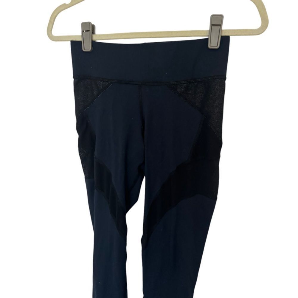 Other Michi SZ M navy blue and black mesh Leggings Size 28" / US 6 / IT 42 - 2 Thumbnail