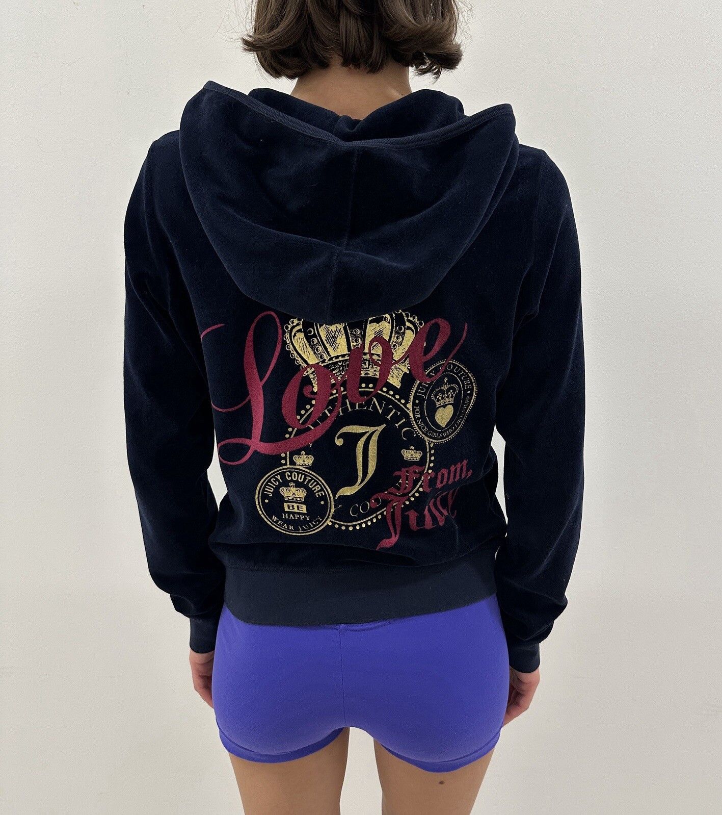 Juicy Couture Juicy Couture Zip up Hoodie Velvet Velour y2k Blue Size L Size L / US 10 / IT 46 - 2 Thumbnail