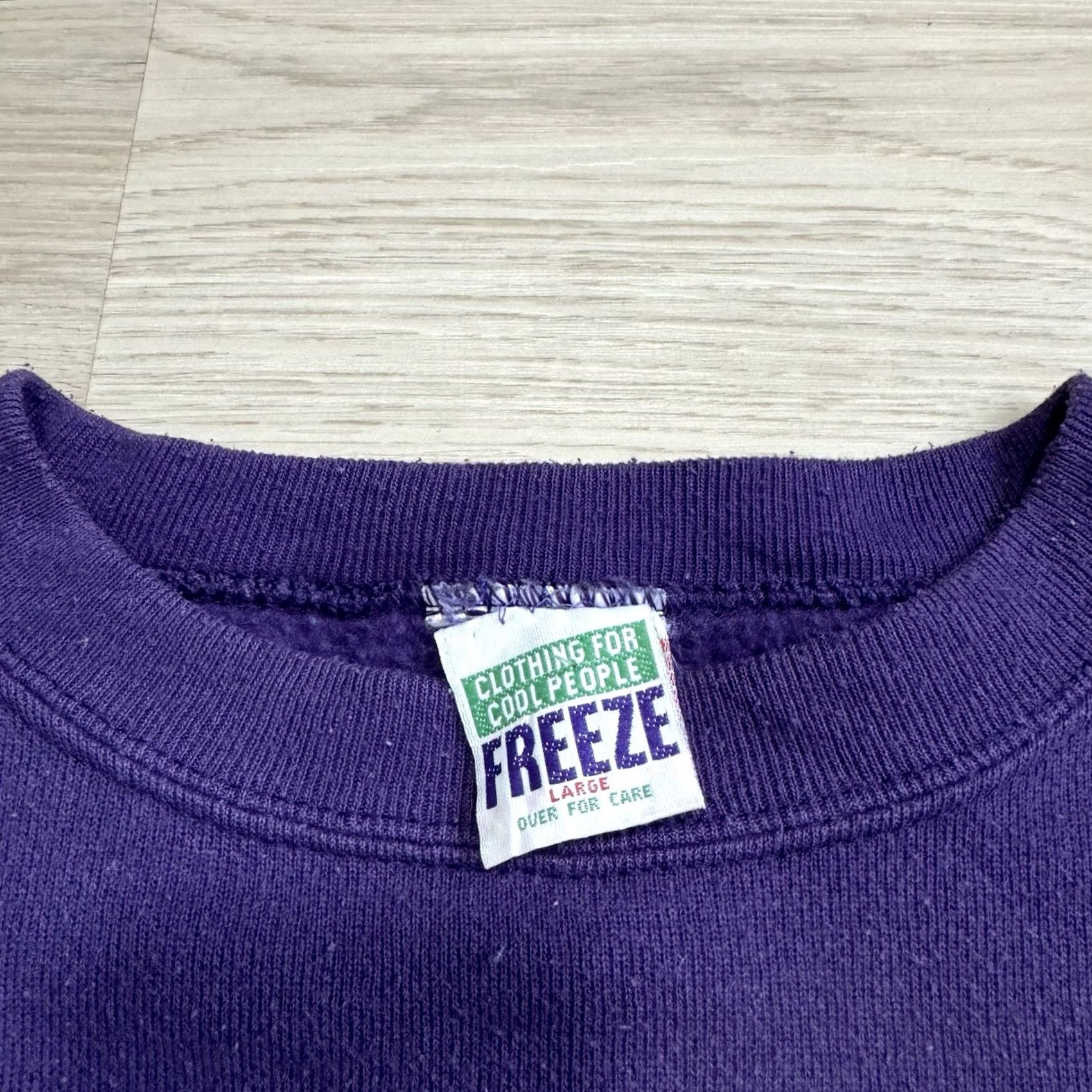 Vintage VINTAGE FREEZE Sweatshirt Mens Large Purple 90s Swee'Pea Popeye Graphic Print Crewneck pullover Size US L / EU 52-54 / 3 - 6 Thumbnail