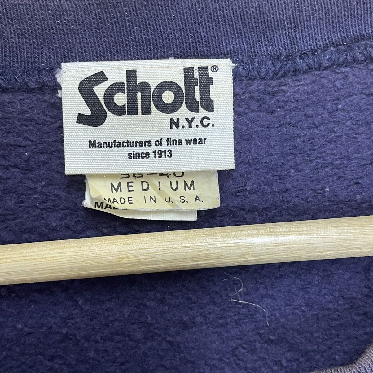 Schott Vintage Schott New York City Big Logo Crewneck Sweatshirt Size US M / EU 48-50 / 2 - 9 Thumbnail