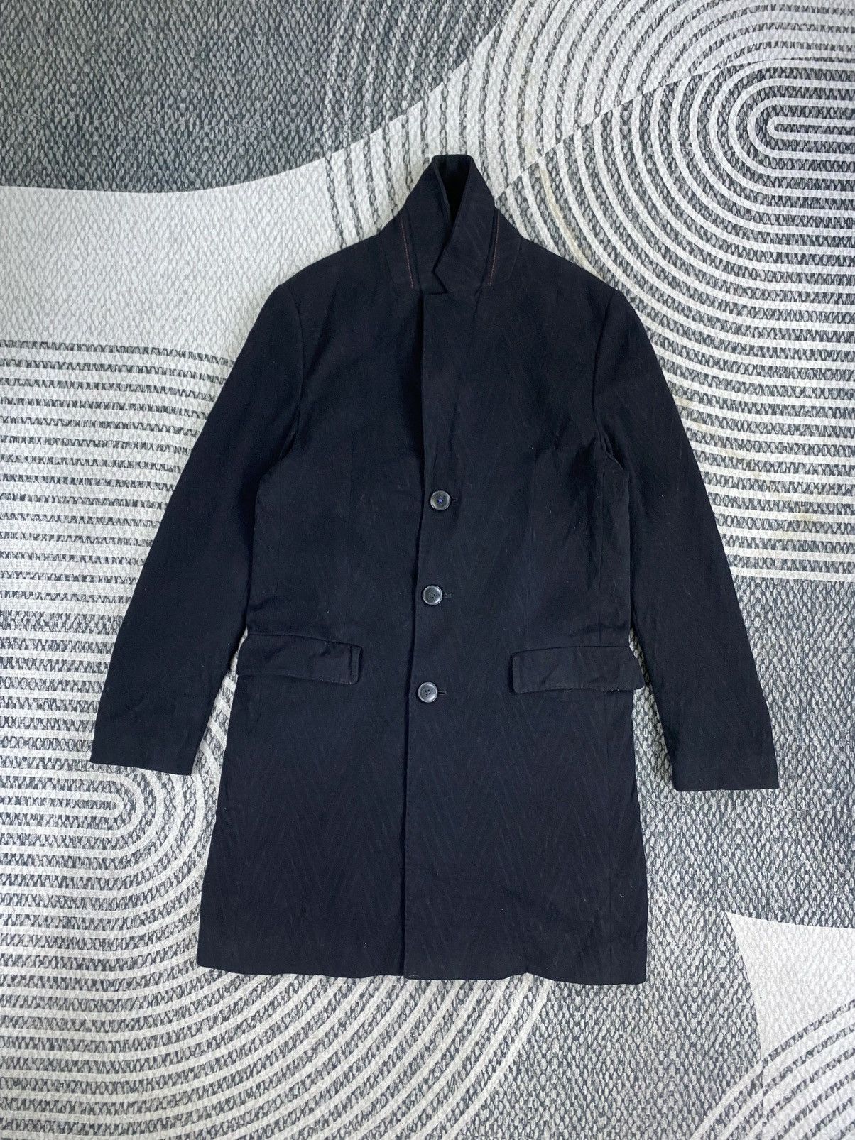 Hugo 🔥Hugo Boss Black Wool Cashmere Long Coat Jacket Size US M / EU 48-50 / 2 - 5 Thumbnail