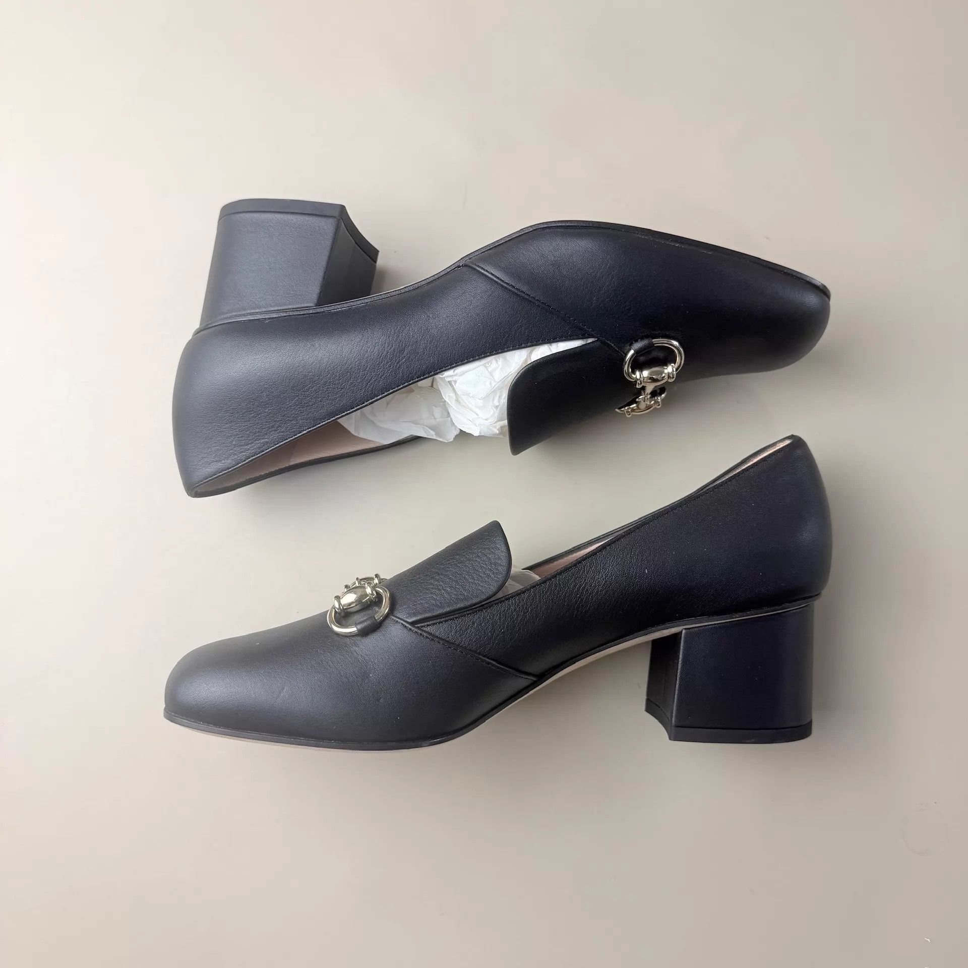 Gucci Gucci Horsebit Black & Yellow Low Heel Pumps 38 Women's Size US 7.5 / IT 37.5 - 5 Thumbnail