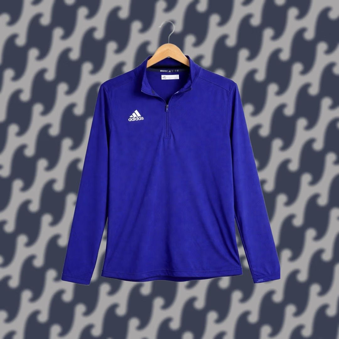 Adidas Adidas AEROREADY Pullover Zip Men's M Blue Athletic Training Shirt Size US M / EU 48-50 / 2 - 1 Thumbnail