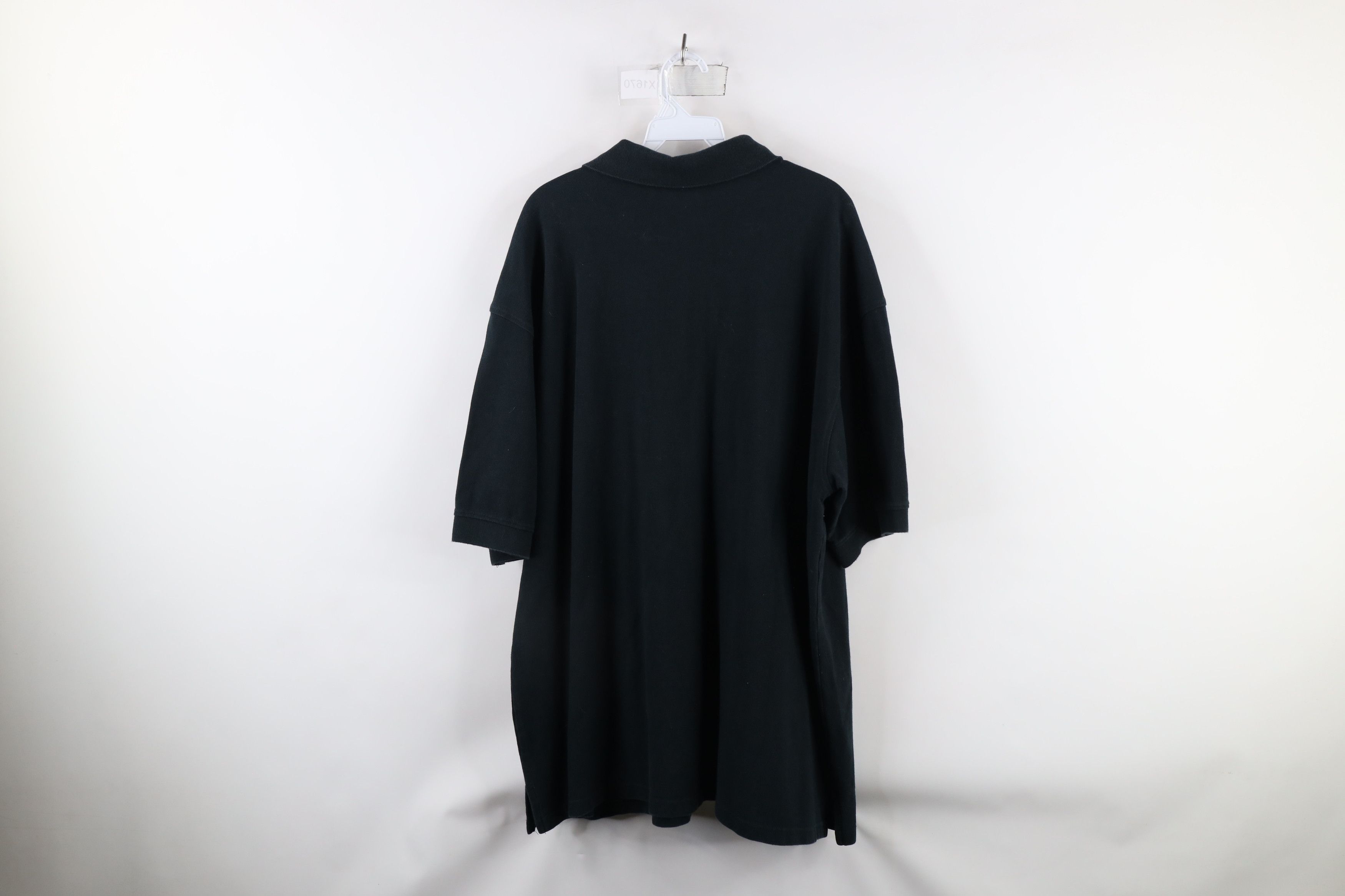 Vintage Vintage 90s Streetwear Heavyweight Golf Polo Shirt Black Size US XXL / EU 58 / 5 - 6 Thumbnail