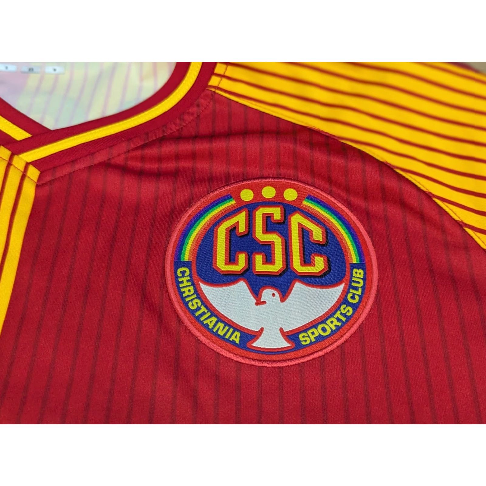 Hummel Hummel Football Jersey Mens Size S Home Adult Christiania Sports Club 2016-2017 Multicolor Short Sleeve Pullover T-Shirt Size US S / EU 44-46 / 1 - 7 Thumbnail