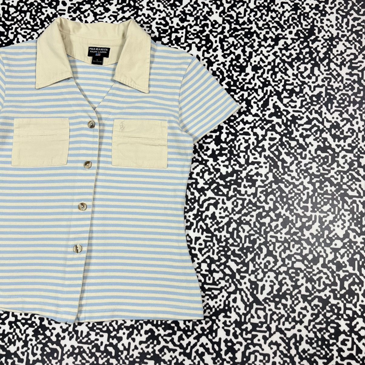 Polo Ralph Lauren Vintage 00s Polo Ralph Lauren Striped Retro Style T-shirt Size L / US 10 / IT 46 - 5 Thumbnail