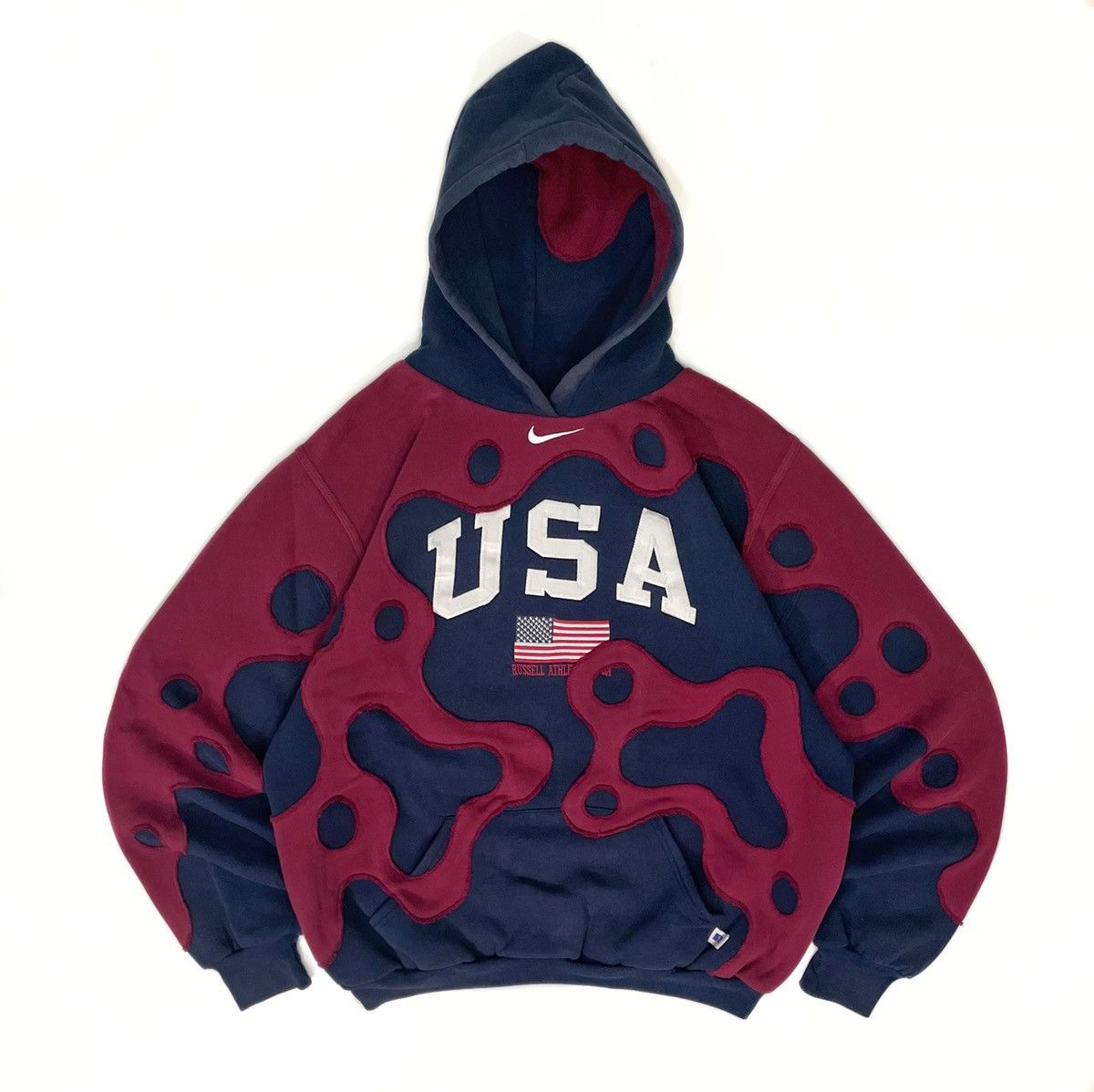Nike × Vintage 90s Vintage Nike USA Hoodie [OUT OF STOCK] Size US XL / EU 56 / 4 - 1 Thumbnail