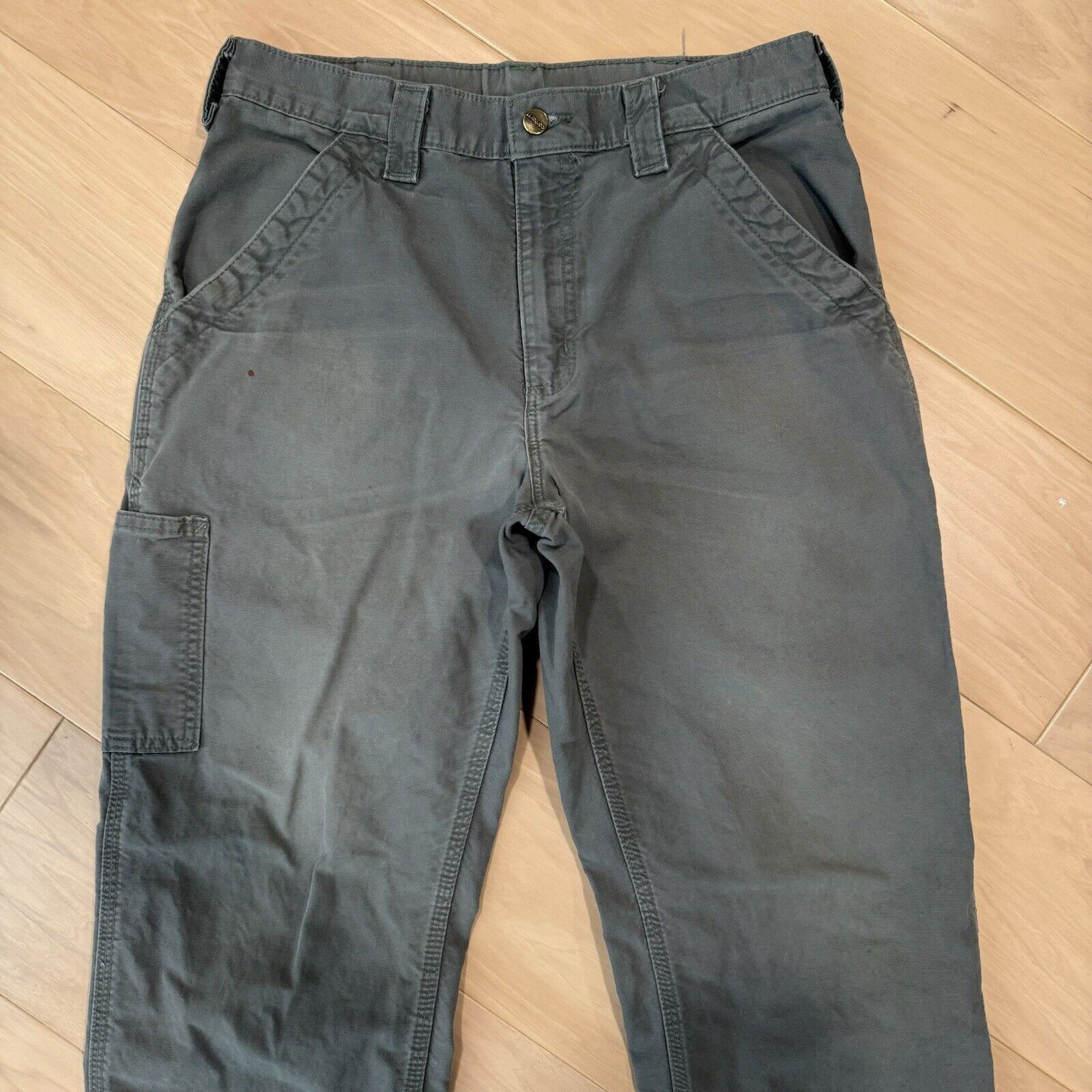 Carhartt × Vintage Vintage Carhartt Pants 32 Green Workwear Carpenters Single Size US 32 / EU 48 - 3 Thumbnail