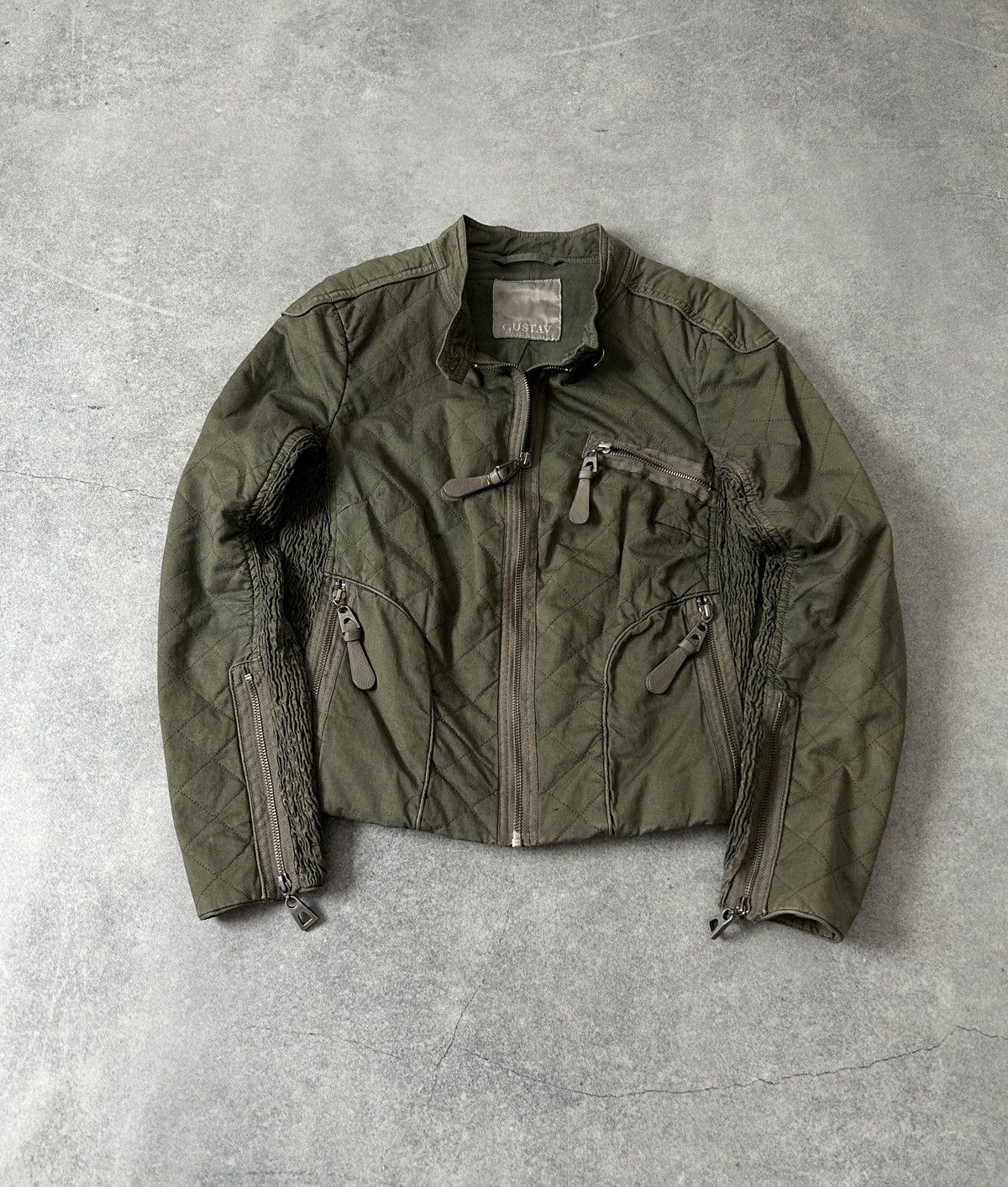 Japanese Brand Gustav biker denim jacket women’s luxury avant-garden Size M / US 6-8 / IT 42-44 - 1 Thumbnail