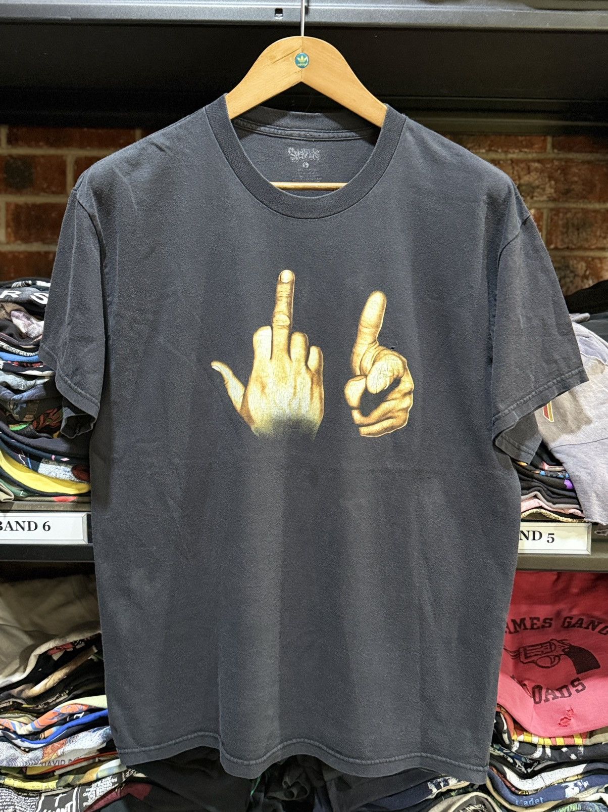 A$AP Rocky × Rap Tees × Streetwear A$AP Rocky x Fuck You Finger