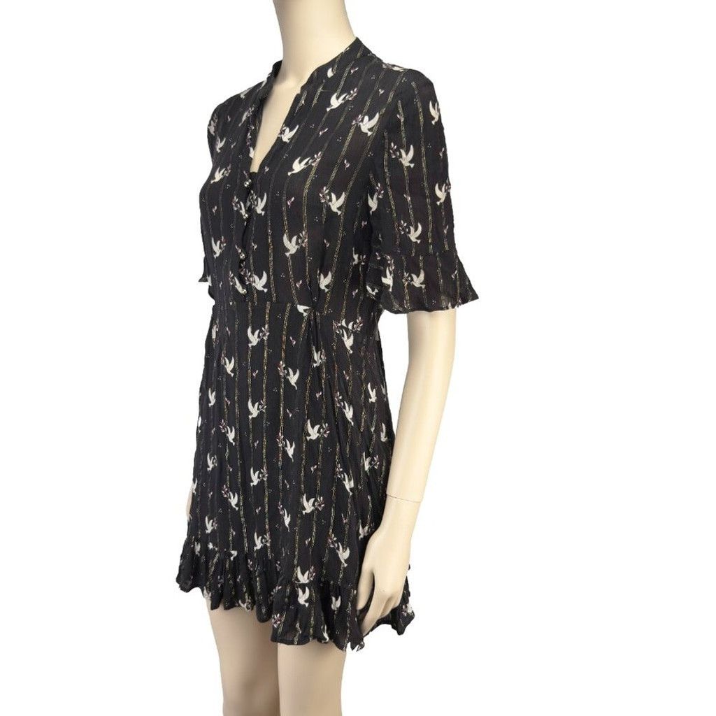 Other CAROLL PARIS Dove Flowy Black White Flowy Stripe Dress sz 38 Size XS / US 0-2 / IT 36-38 - 2 Thumbnail