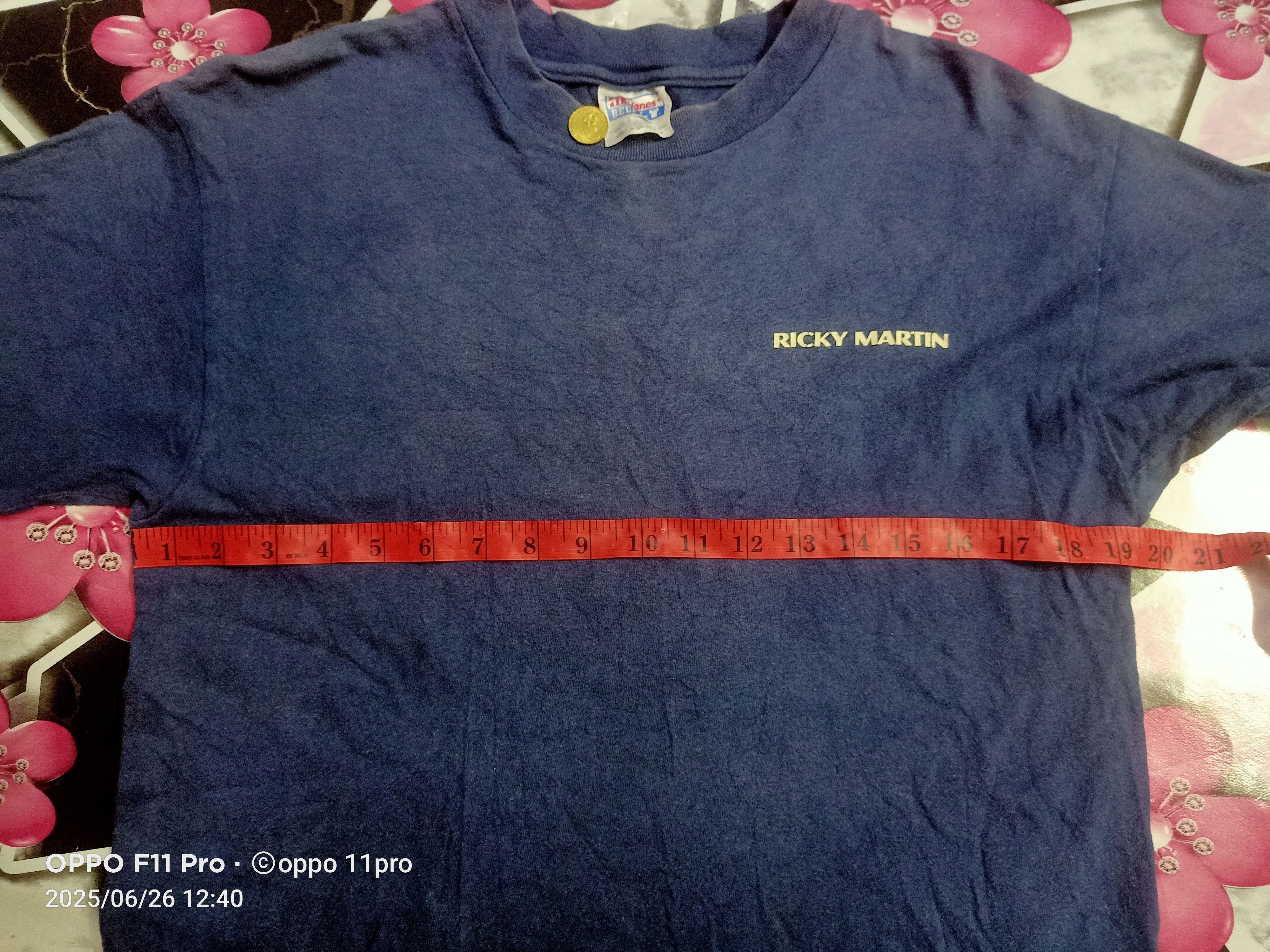 Band Tees × Vintage Vintage 80s Ricky Martin ' Livi'n LA Vida Loca 'Sun Faded Size US M / EU 48-50 / 2 - 9 Thumbnail