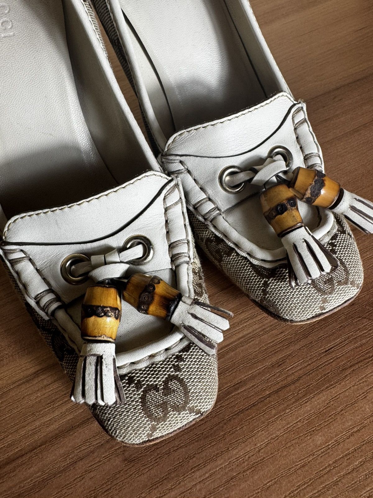 Gucci vintage 90s gucci heels bamboo collection Size US 7 / IT 37 - 9 Thumbnail