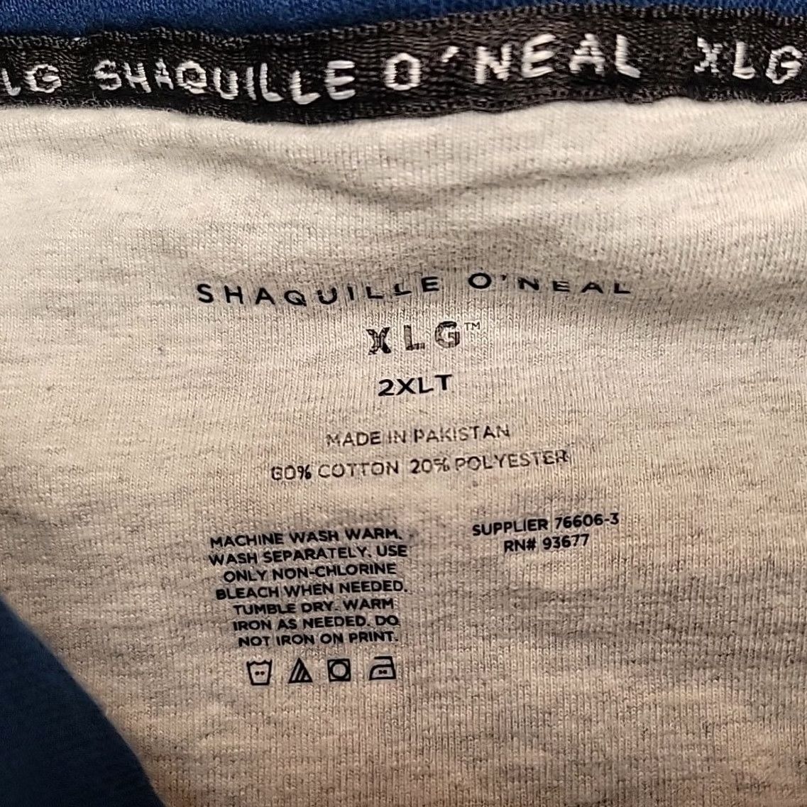 Vintage Shaquille O'Neal 1/4 Zip Sweatshirt Mens 2XL Tall Blue Pullover Fleece Sweater Sweatshirt Size US XXL / EU 58 / 5 - 4 Thumbnail